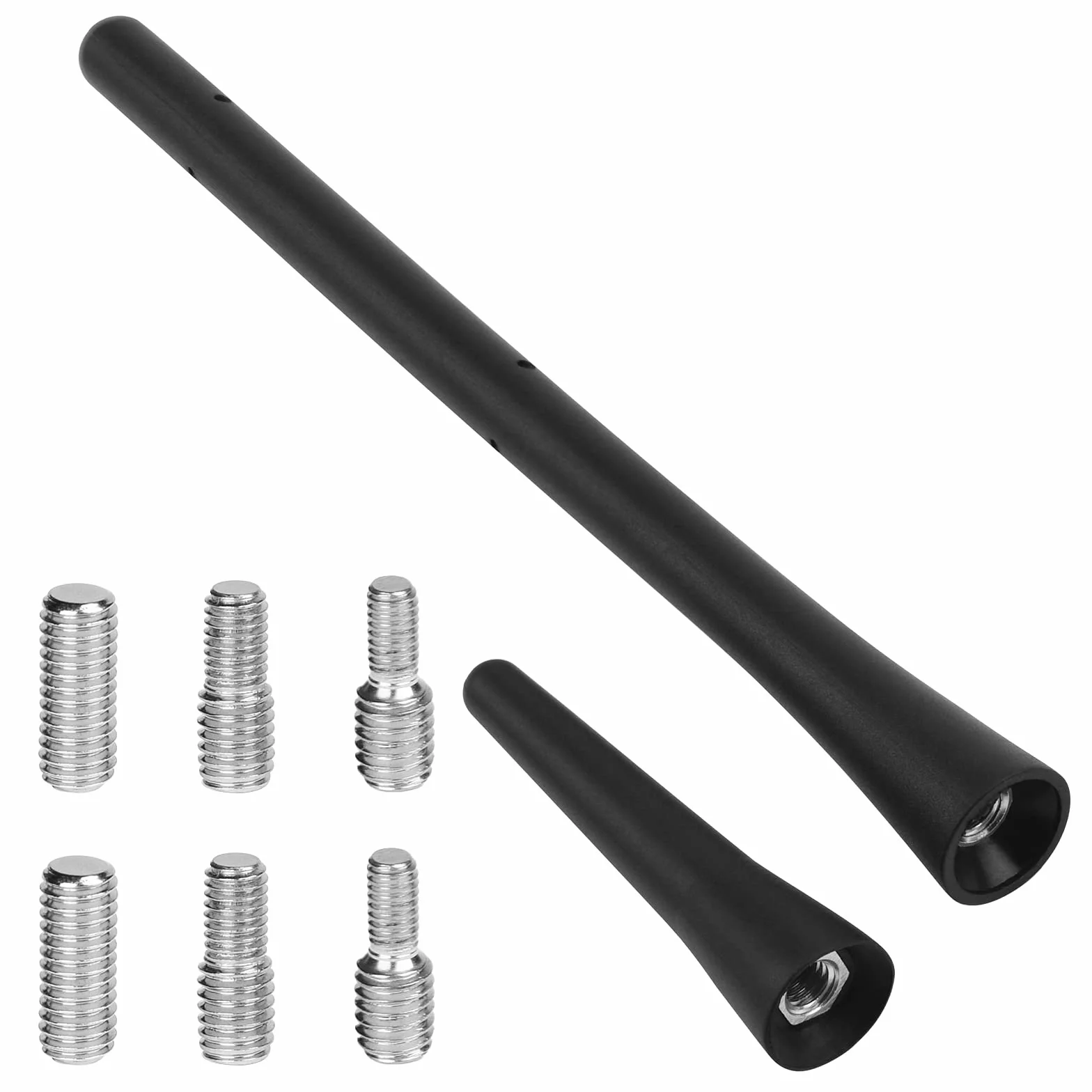 Antena Universale per Auto 6,5cm + 18,5cm FM/AM/DAB con Viti M4 M5 M6