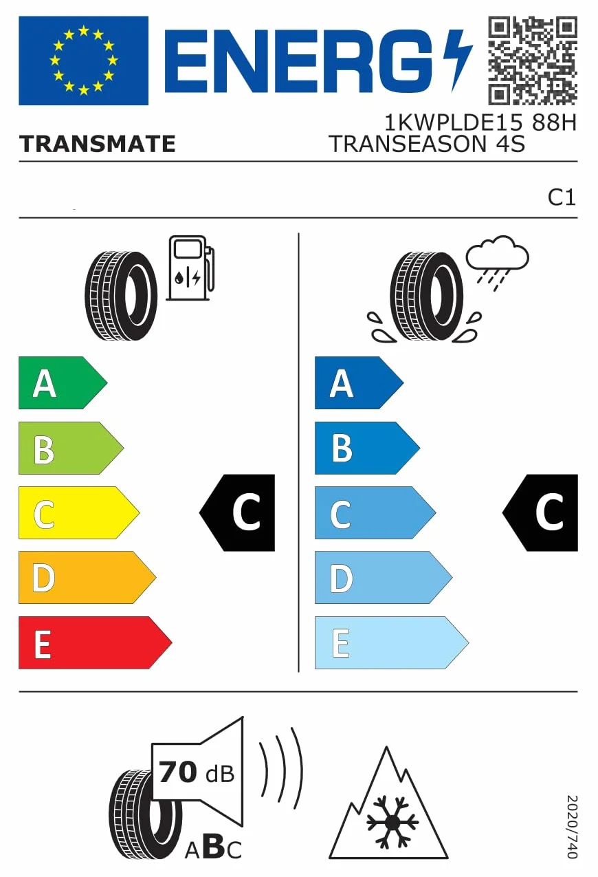 Pneumatico Transmate TRANSEASON 4S 185/65 R14 86H M+S