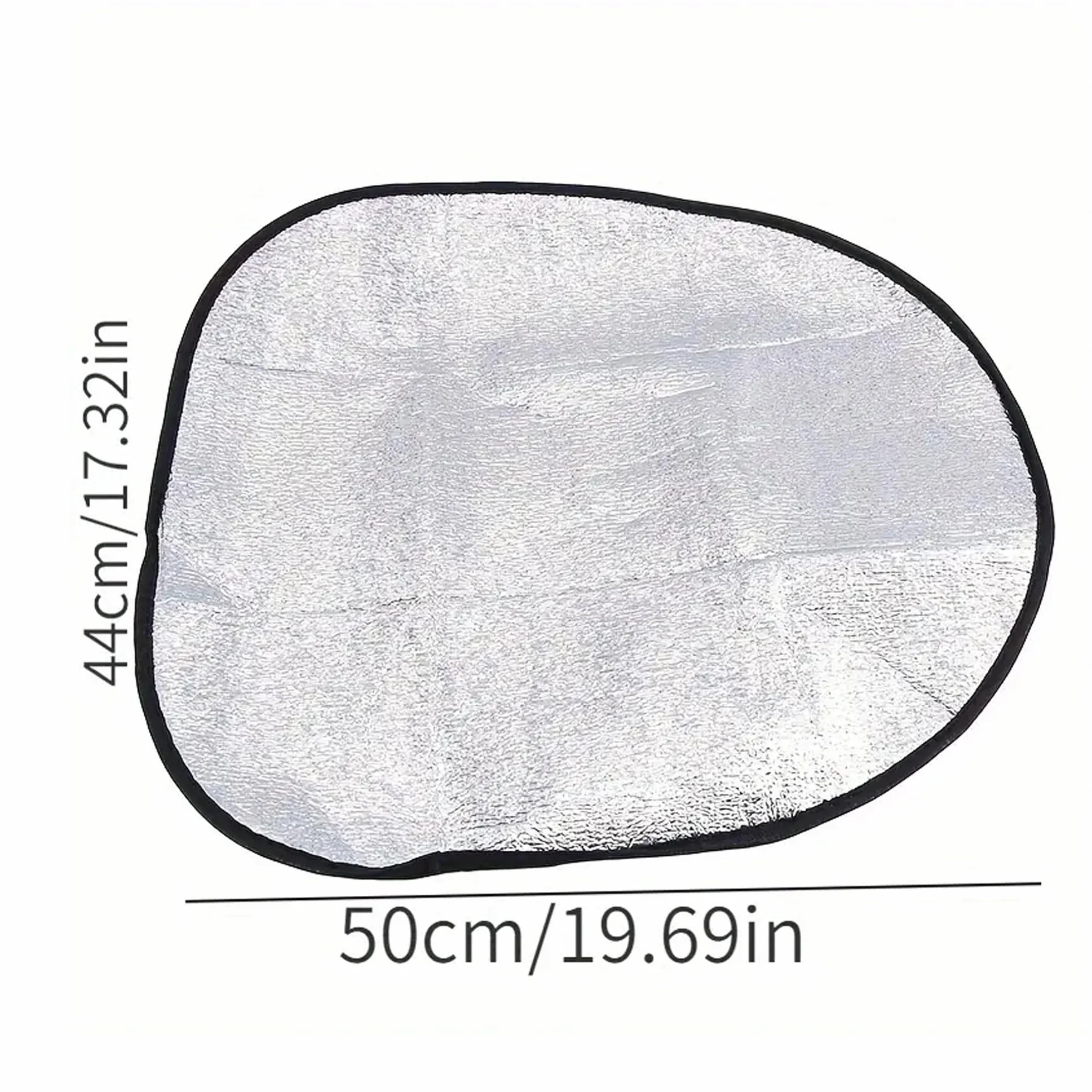 Coprivolante Termico Parasole 50x45 cm Alluminio Doppio Strato | Protezione Volante Auto dal Sole e dal Calore | Universale Antisurriscaldamento Facile da Applicare e Rimuovere