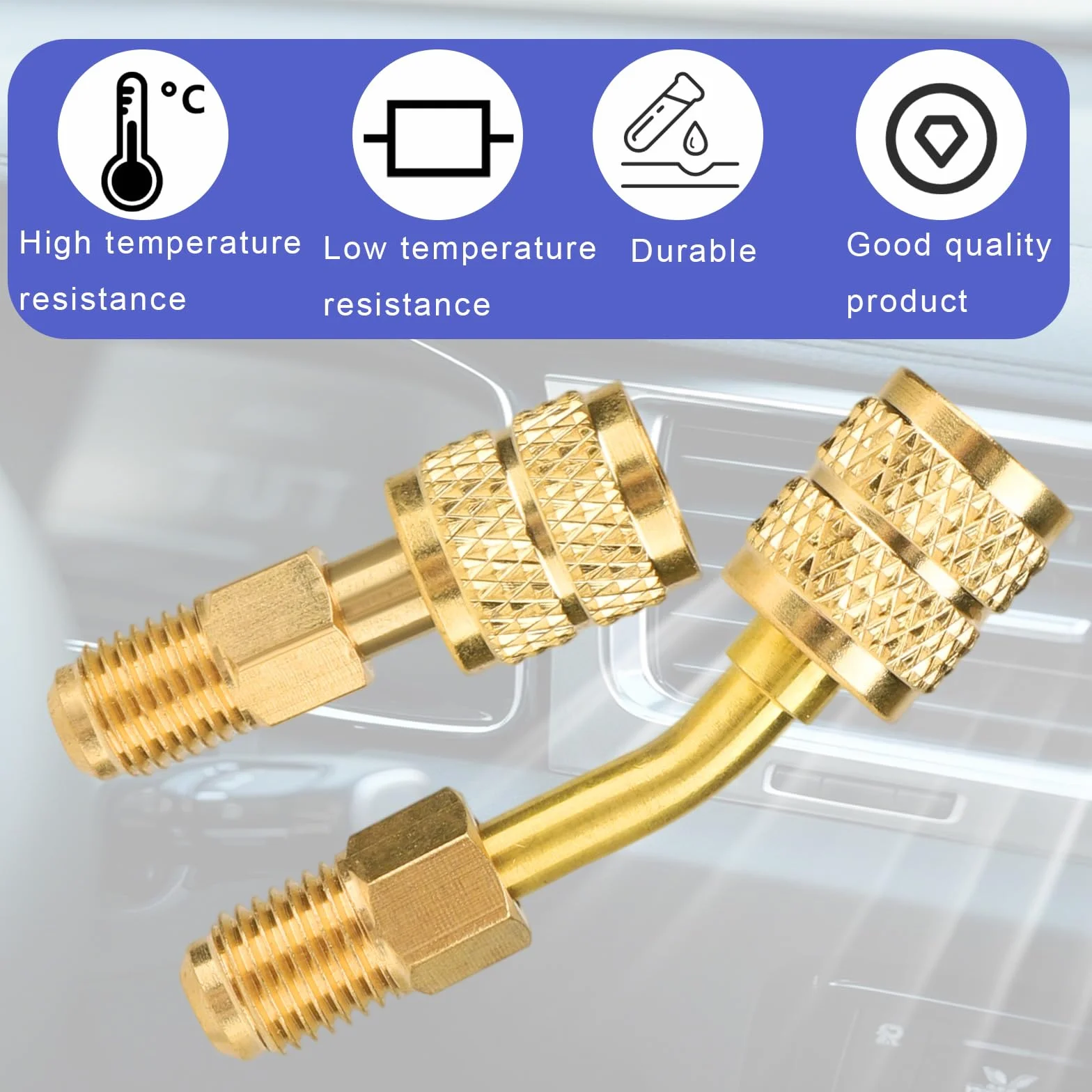 Adattatore R410a per Sistema Mini Split, Attacco Svasato Femmina 5/16 e Maschio 1/4, Estrattore Valvola per Apparecchiature HVAC