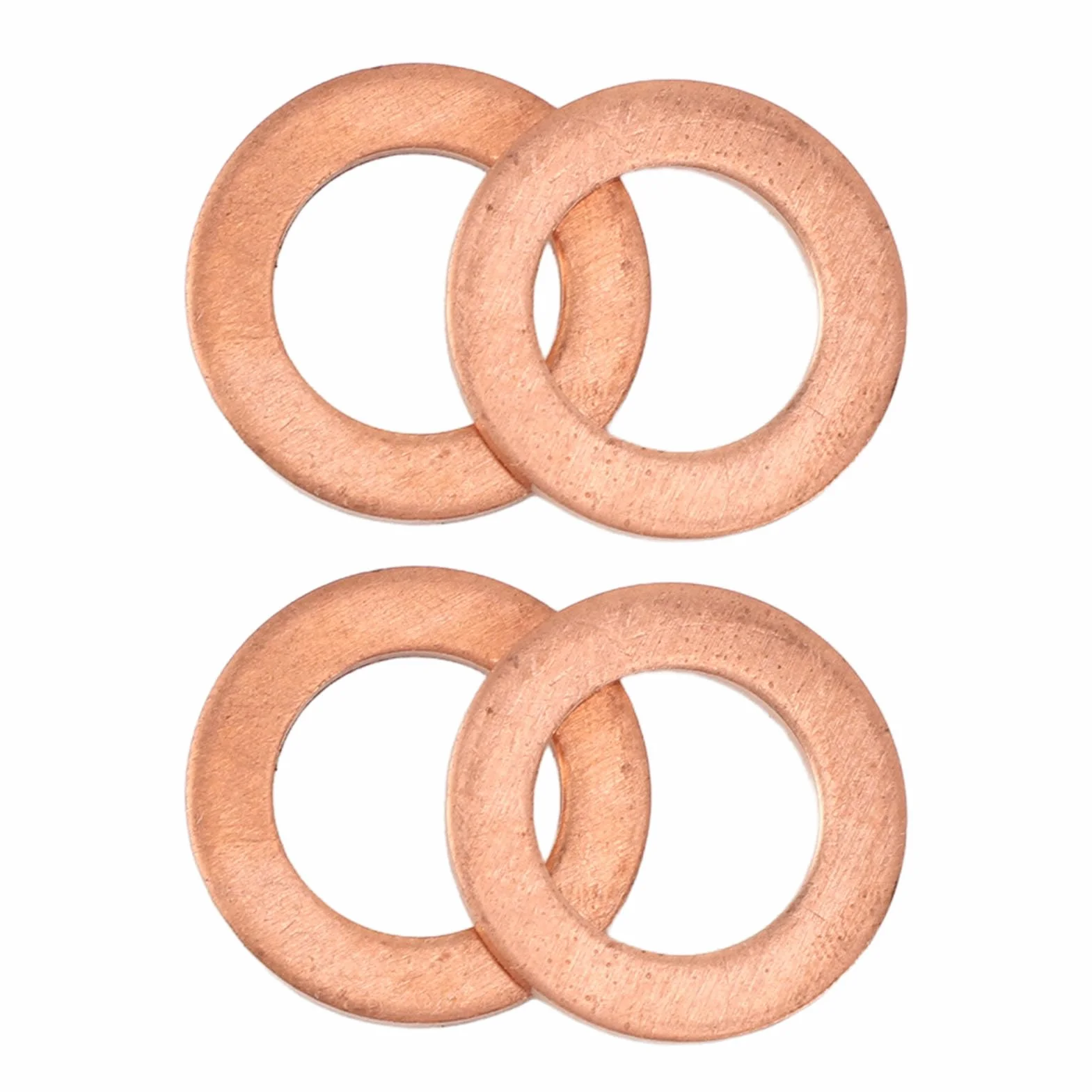 10 PZ M12 Rame Tappo di Scarico Olio Rondella Guarnizione di Tenuta Piatta Anello Distanziatore per Cambio Olio 12mm Tappo di Scarico Olio Rondella Guarnizioni Rondelle di Tenuta