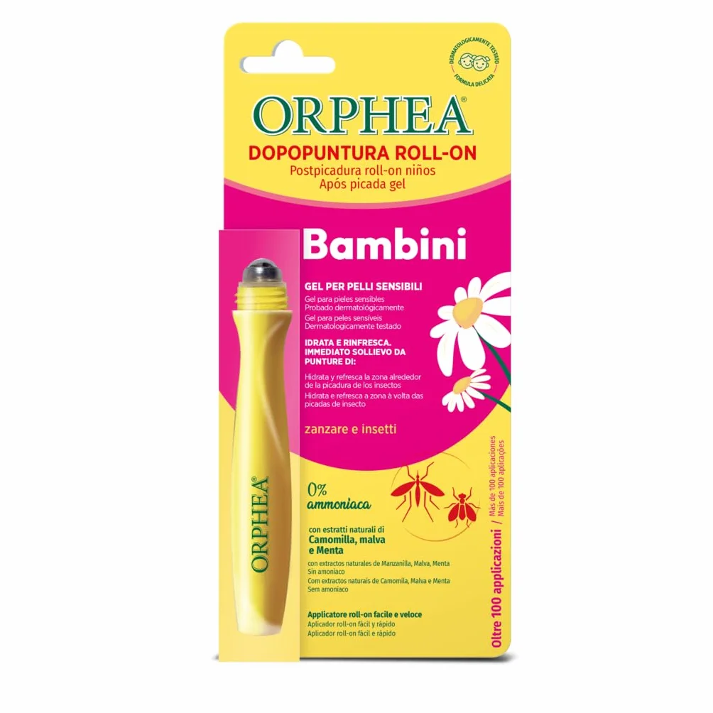 Orphea Dopopuntura Bambini Roll-on 10 ml Contro Punture di Insetti per Pelli Sensibili