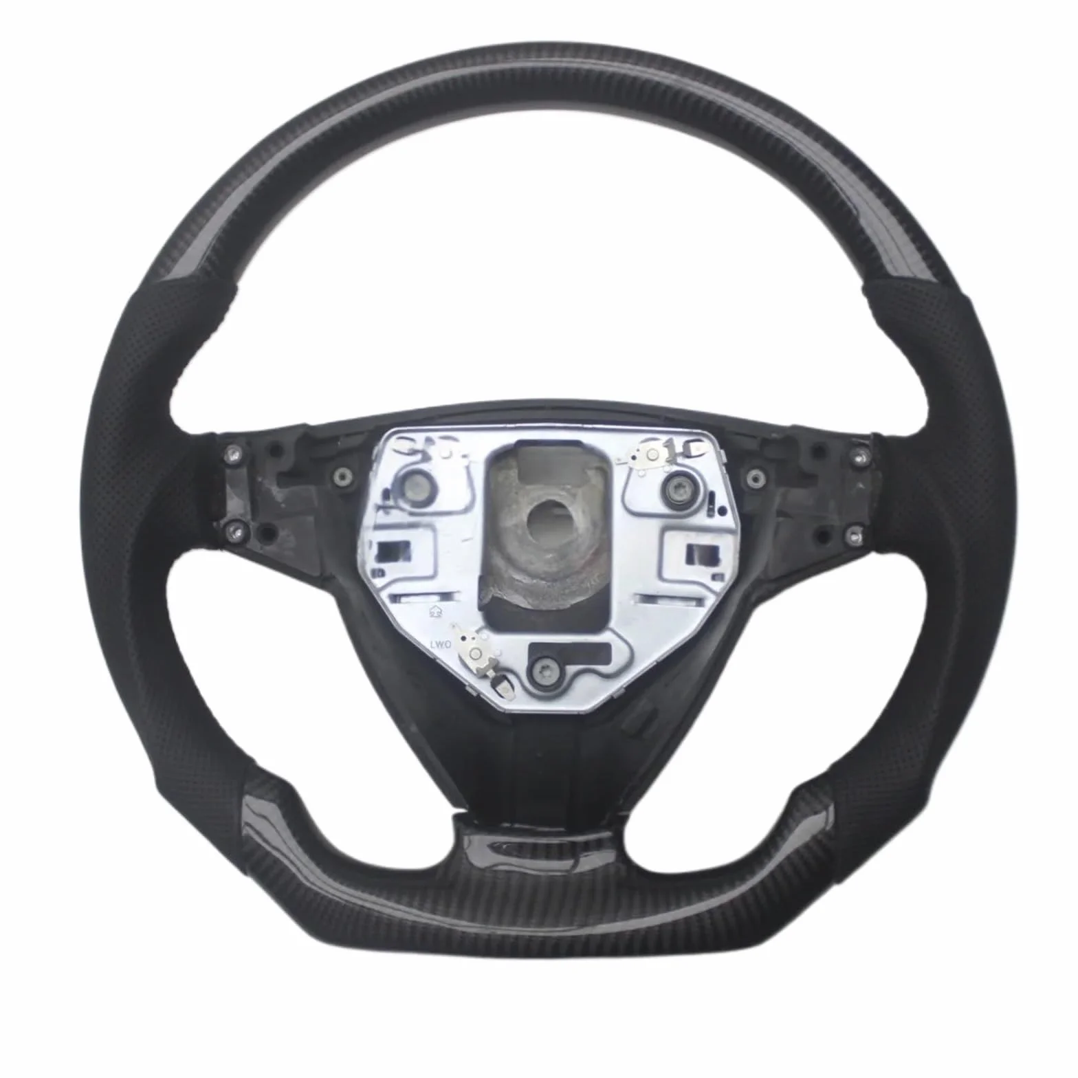Volante di ricambio in fibra di carbonio con pelle compatibile con SAAB 93 9-3