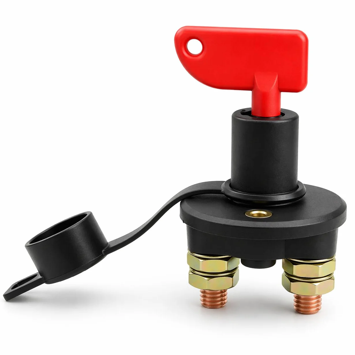 Topolenashop Staccabatteria Auto 12V/24V 100A 500A Picco – Interruttore Batteria Impermeabile con 2 Chiavi Rimovibili, Isolatore per Auto, Camper, Barca, Camion e ATV | SY-KG0084