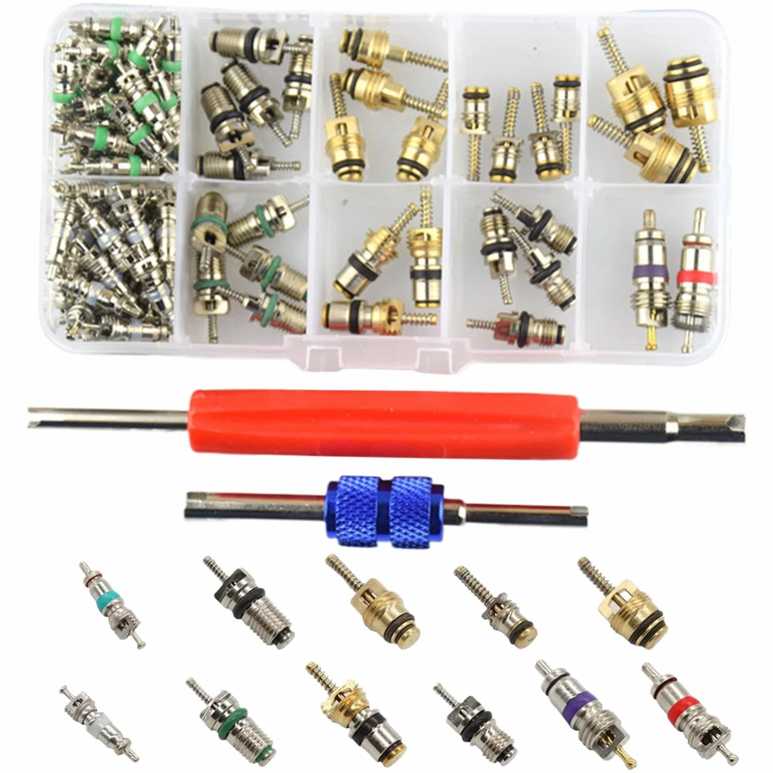 Kit di riparazione del nucleo della valvola CA per autoveicoli