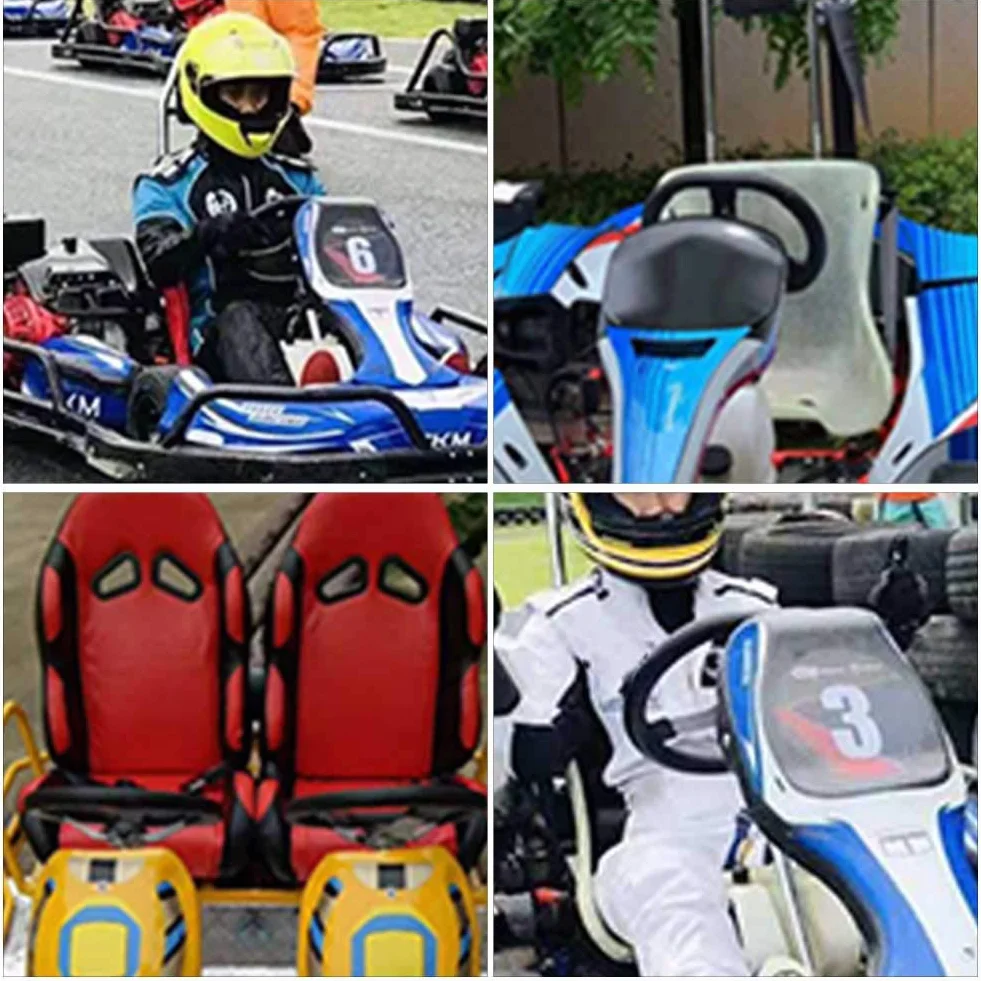 Volante per go-kart con cappuccio per Kandi, 270 mm, interno veicolo, 3 razze per volante Go Kart, in schiuma PU con fori
