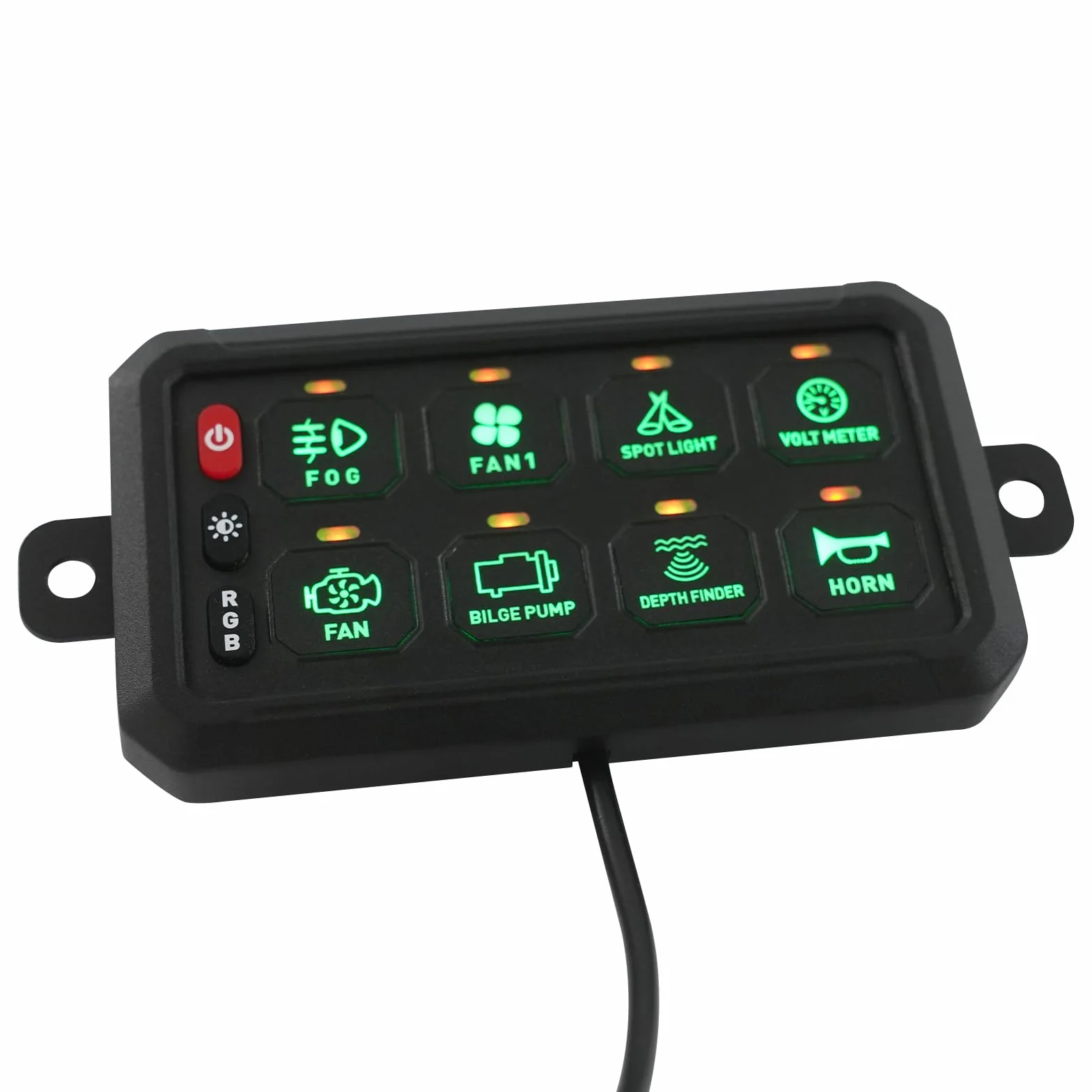 Pannello di controllo 12V-24V 8 vie per yacht camion barche