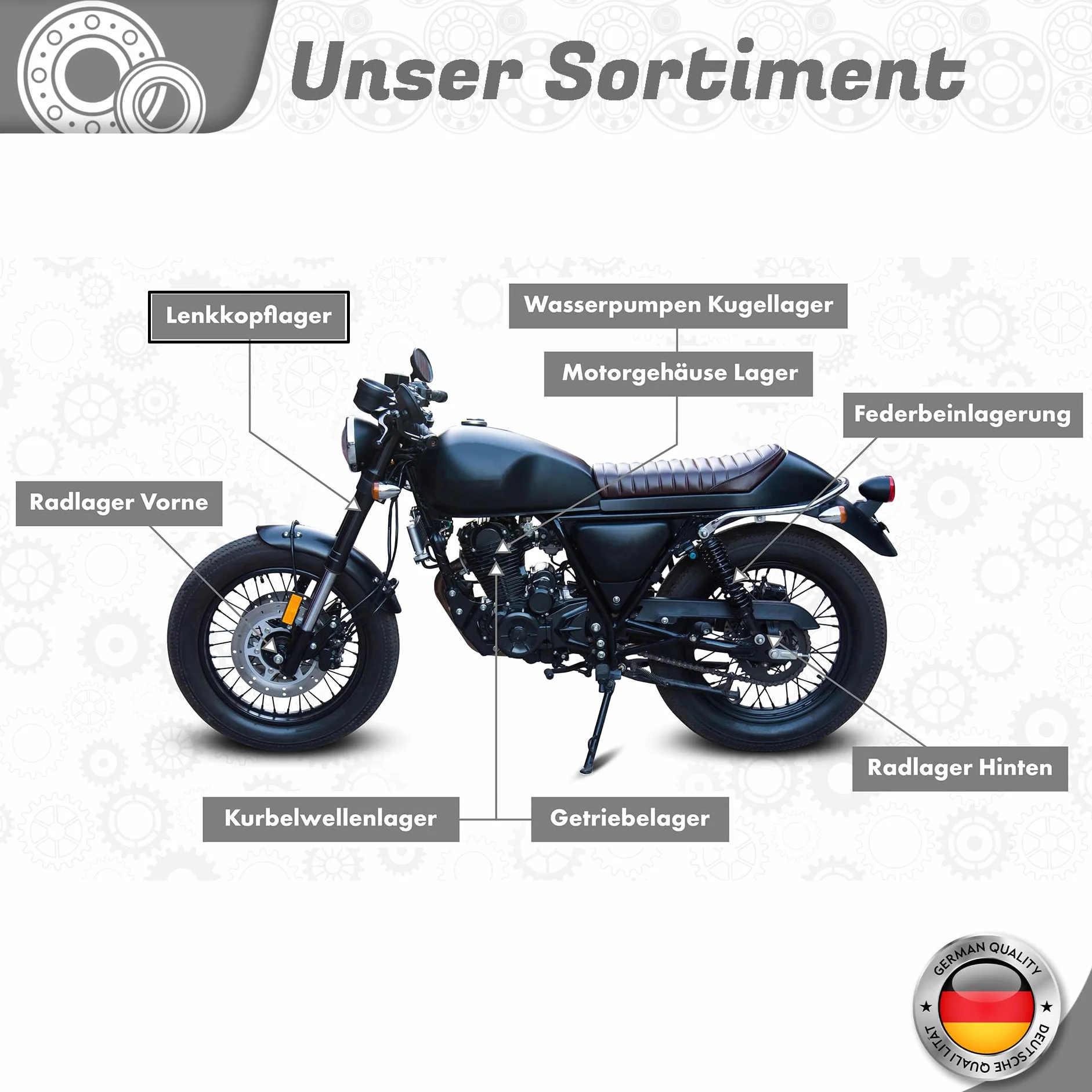 Cuscinetto sterzo compatibile con BMW K 1200 R 1100 R 1150 R 1200 R 850 R 900