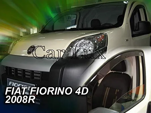 Car Lux AR00022 – Deflettori di vento Derivabiriso, kit di 2 pezzi, per Fiorino dal 2008