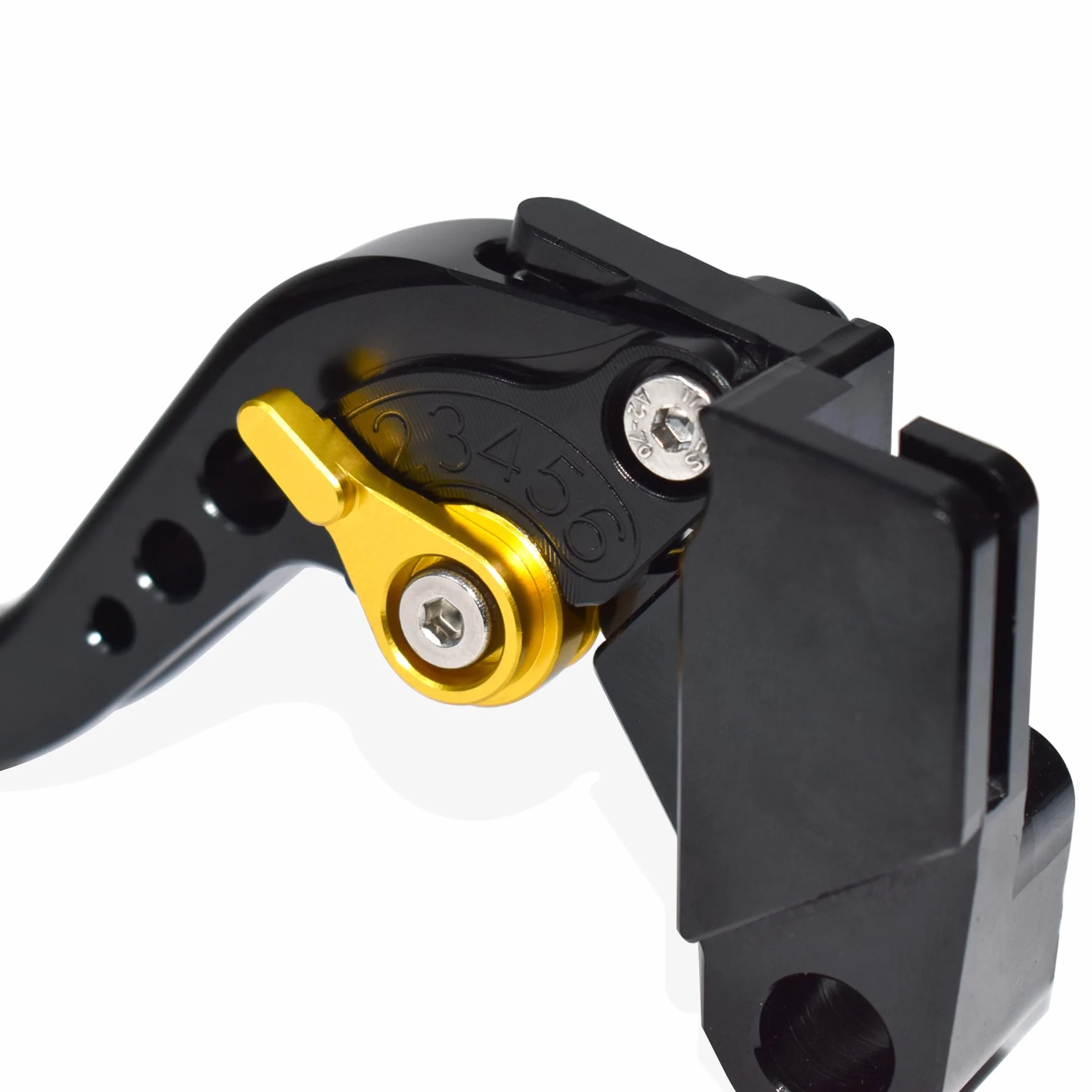 Leva freno corta Leva frizione compatibile con YAMAHA Fazer FZ-1 FZ-8 FZ-6 FZ-6R FZS600, Realizzato in lega di alluminio CNC (Black)
