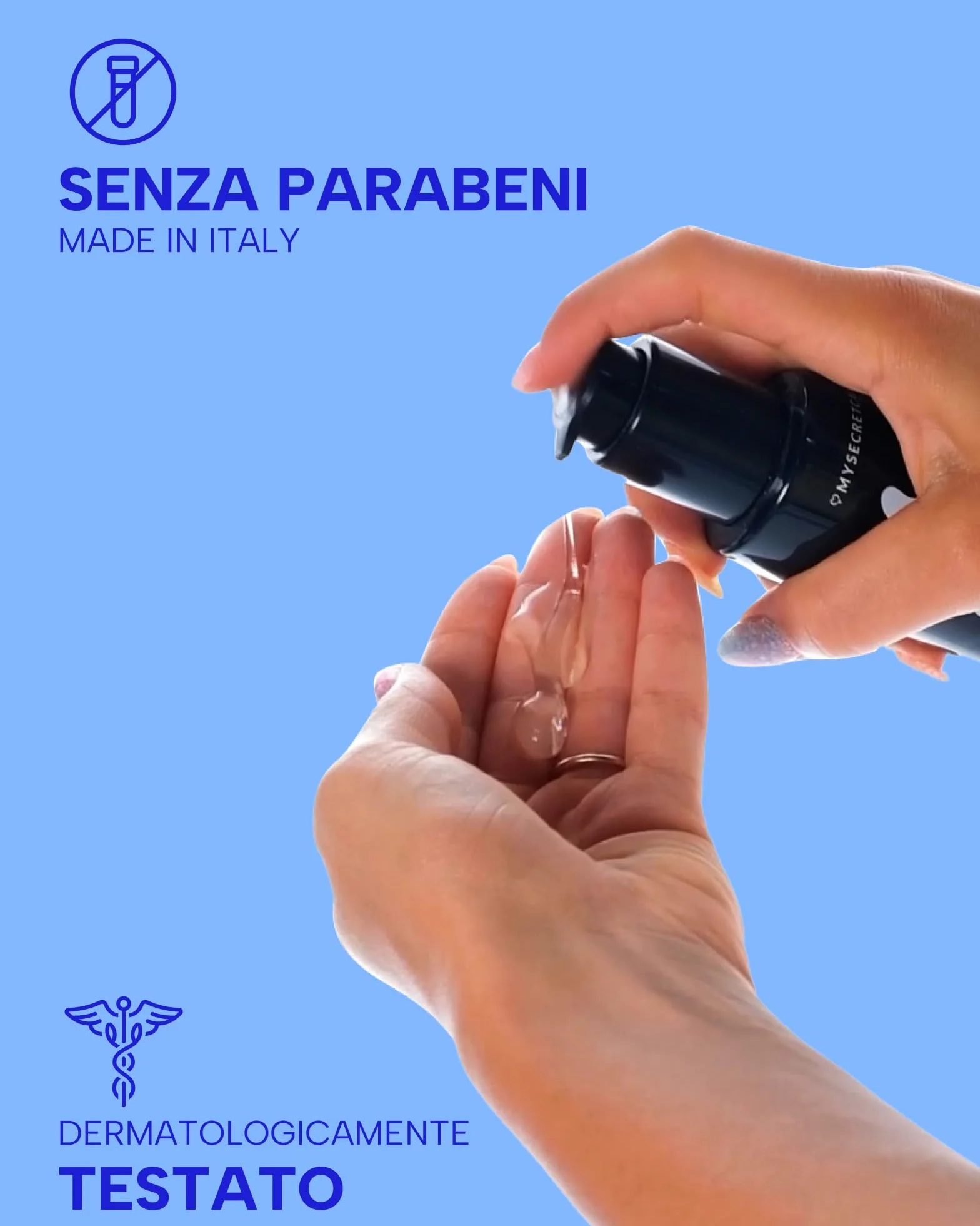 MySecretCase Lubrificante Sessuale Intimo all'Acqua 150 ml Gel Anale Compatibile con Preservativi