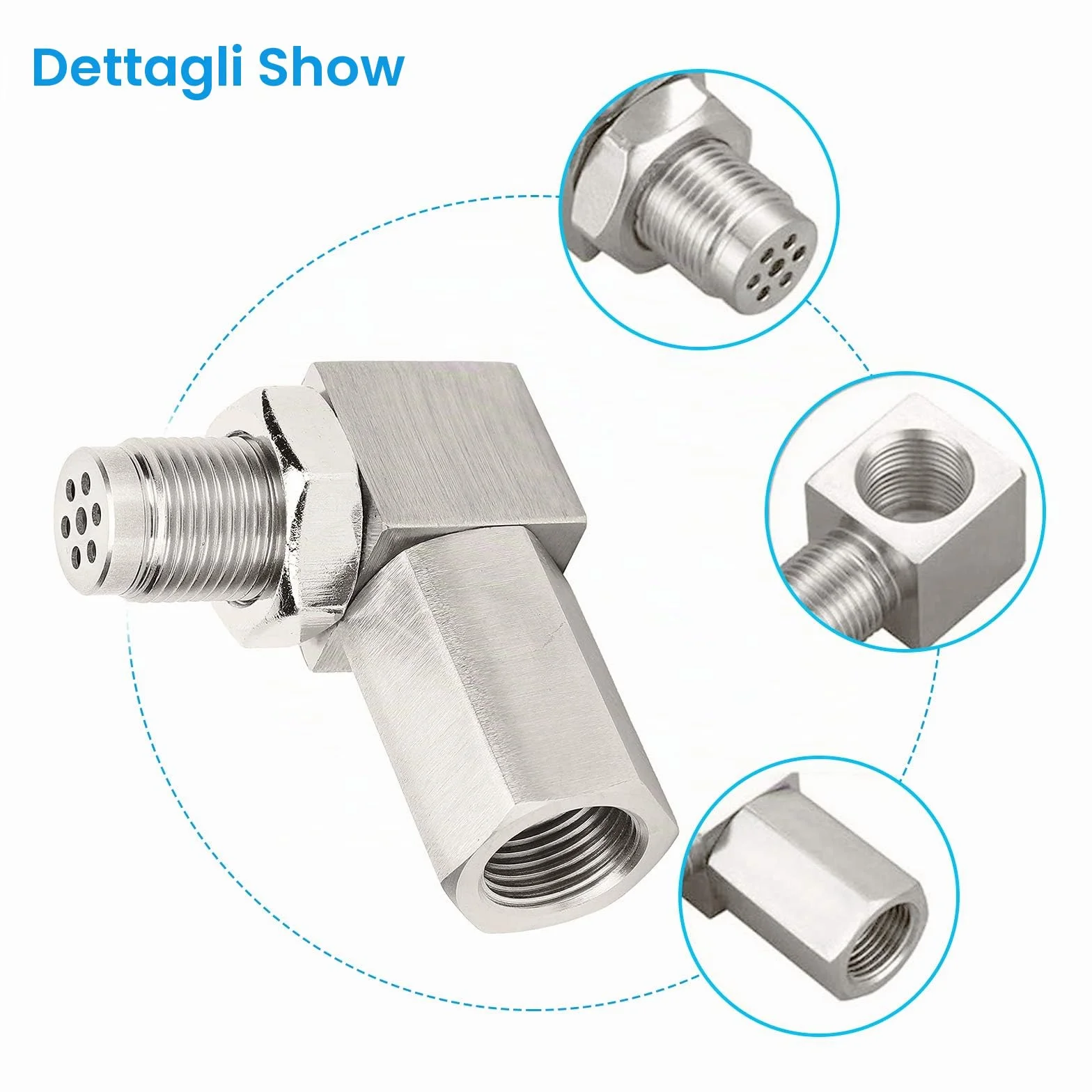 Adattatore Sonda Lambda Sensore O2 M18x1,5mm per Auto Sistemi di Scarico