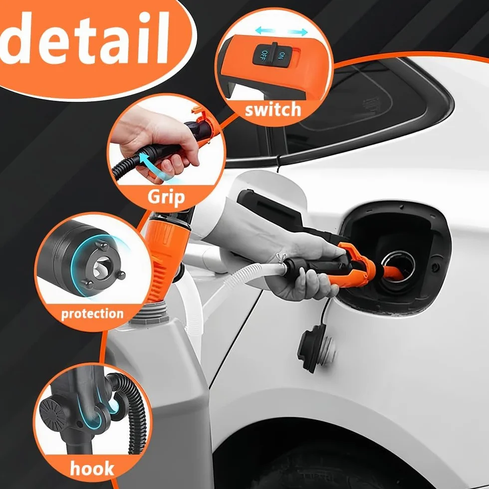 Pompa elettrica benzina 2,4 GPM portatile per trasferimento liquido