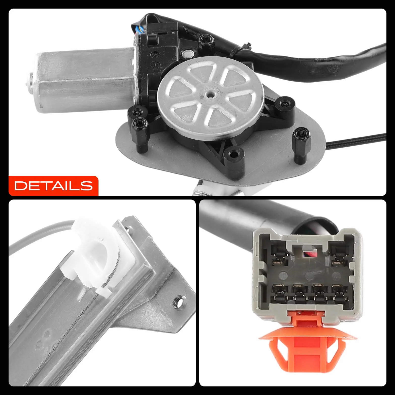 Frankberg Alzacristallo Meccanismo alzacristallo Elettrico con Motore 6 poli Anteriore sinistro senza piastra 4/5-Porte Compatibile con J.a.z.z II GD G.E2 G.E3 Replace# 72250SAAG03