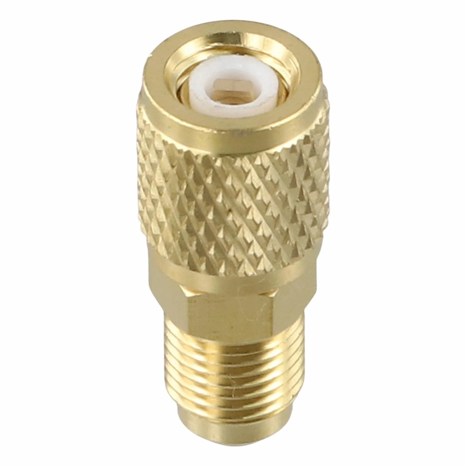 Adattatore in ottone maschio 5/16 x femmina 1/4 SAE per climatizzazione R32 R410a R22