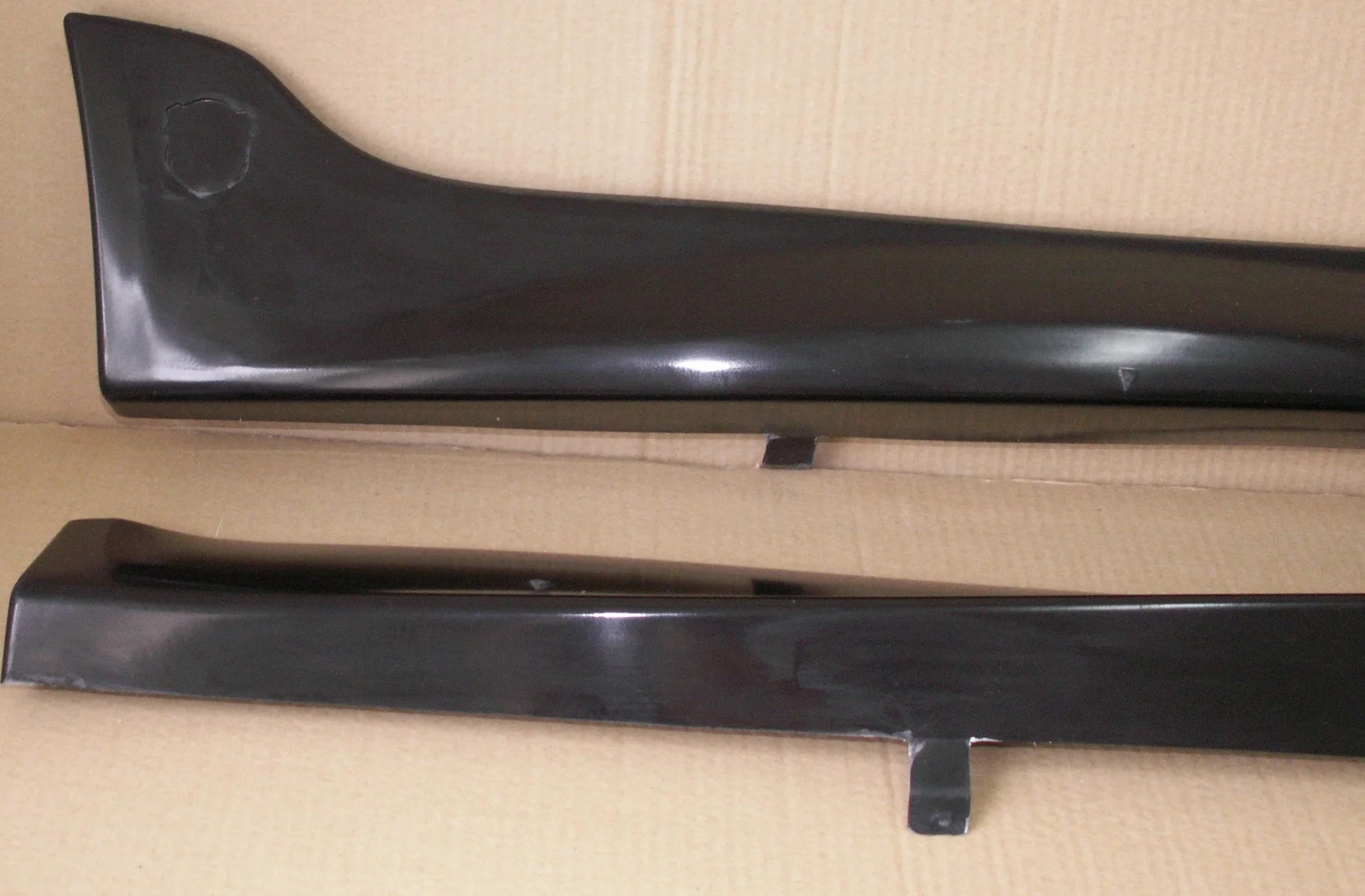 Minigonne Laterali Sottoporta per Fiat Punto 2 Abarth Look, Vetroresina Gialla