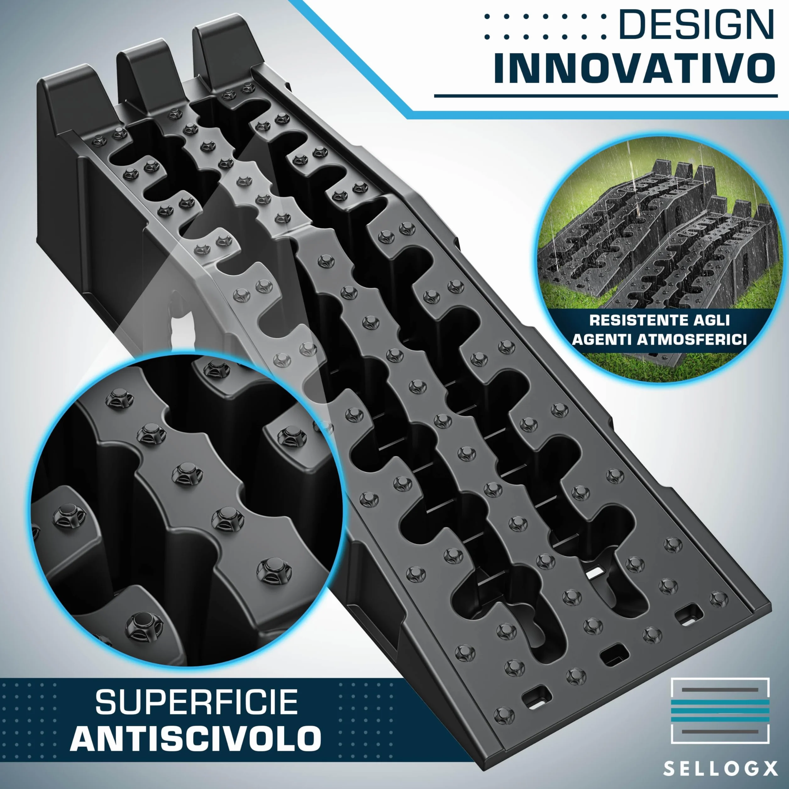 Rampe auto 2 pezzi 5t antiscivolo sollevamento per garage officina camion