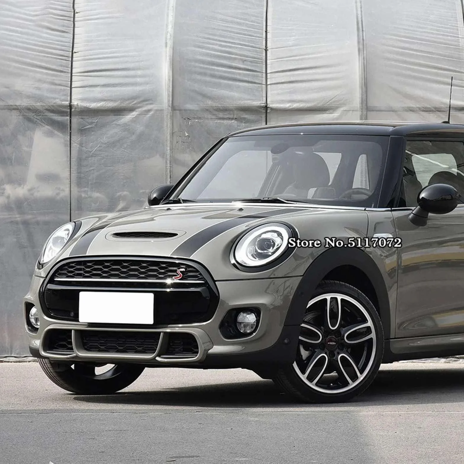 Adesivi per Cofano Motore e Strisce per Auto, Adatti per Mini Cooper R50 R52 R53 R56 R57 F55 F56 F56 Hatchback.