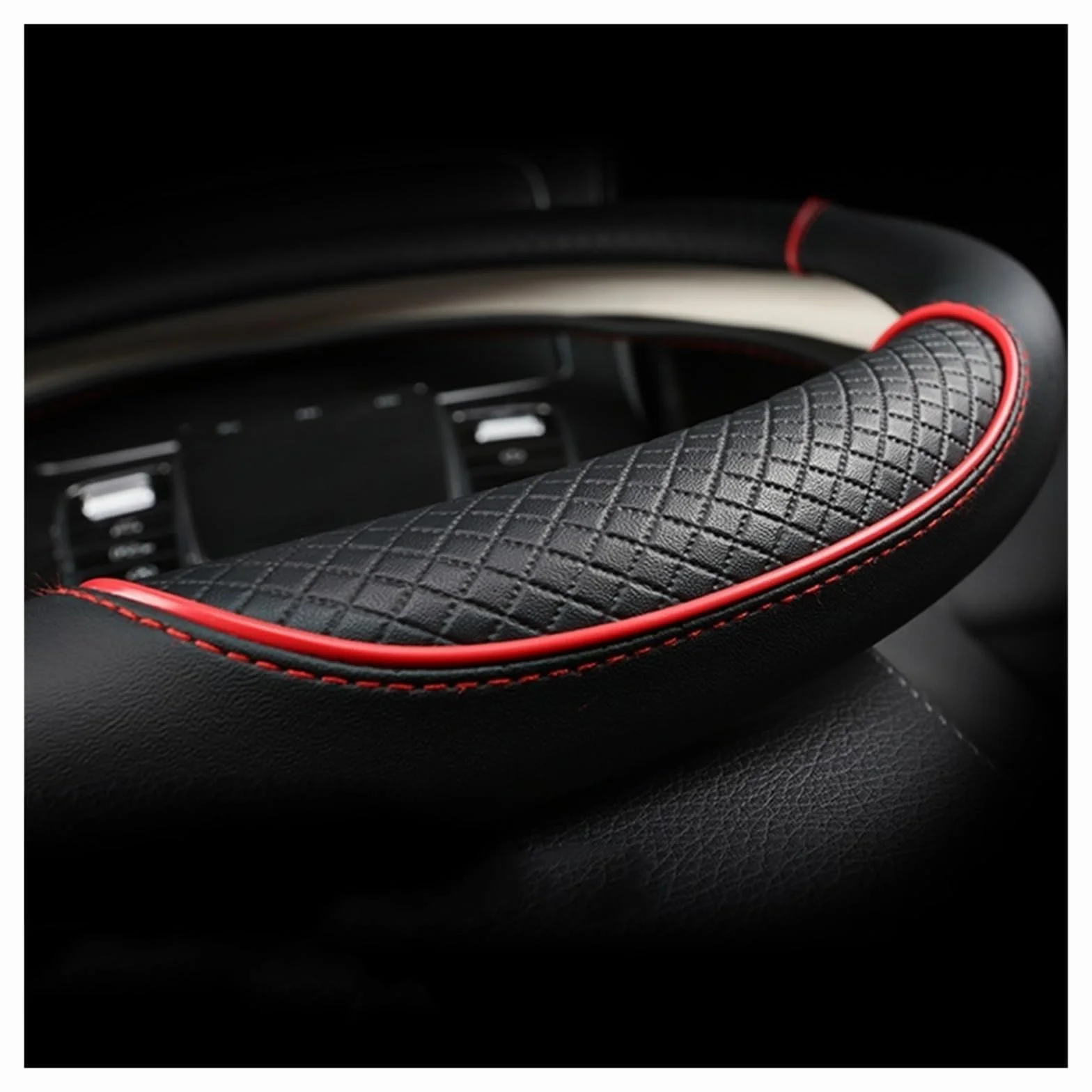 Coprivolante Coprivolante per Auto per Fiat per Panda 2013 2014 2015 2016 2017 2018 2019 2020 2021 2022 Accessori per Auto Volante Coprivolante(D Coffee)