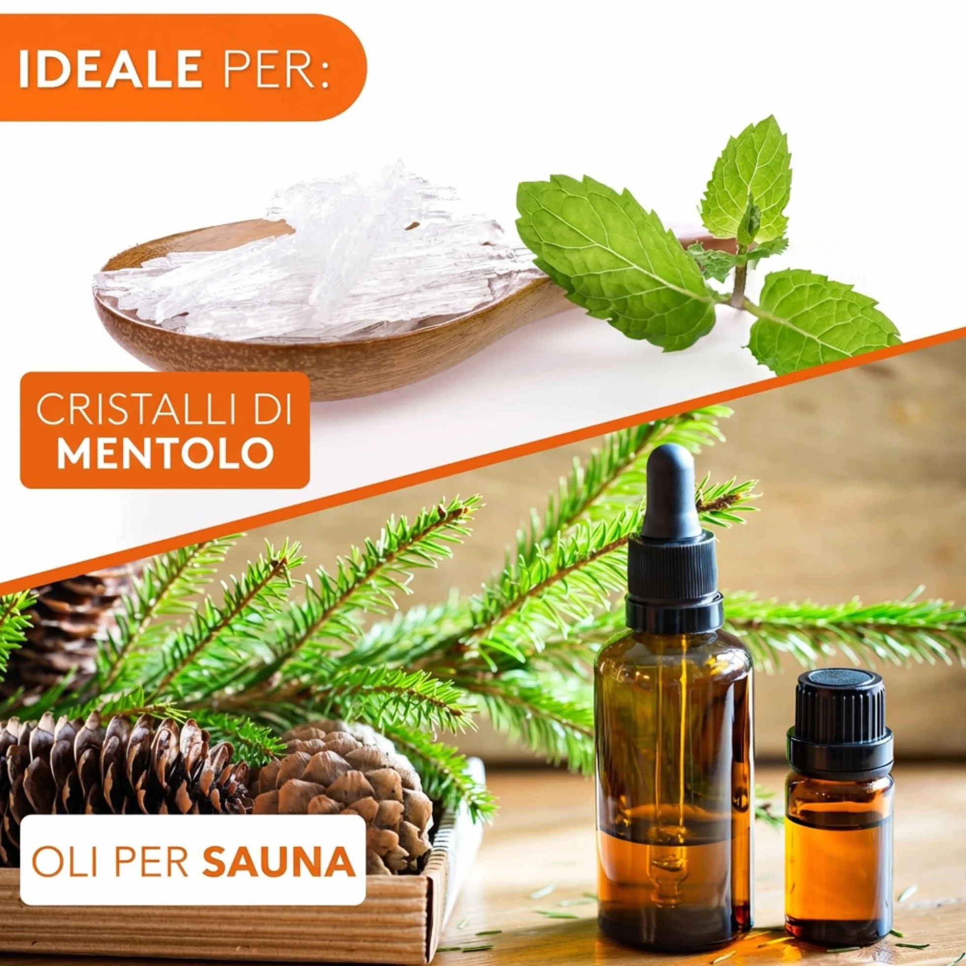 ALPENHAUCH Uovo per Sauna in Massiccio Pietra Ollare 5x5cm - Aromaschale per Profumo Intenso - Accessorio per Sauna