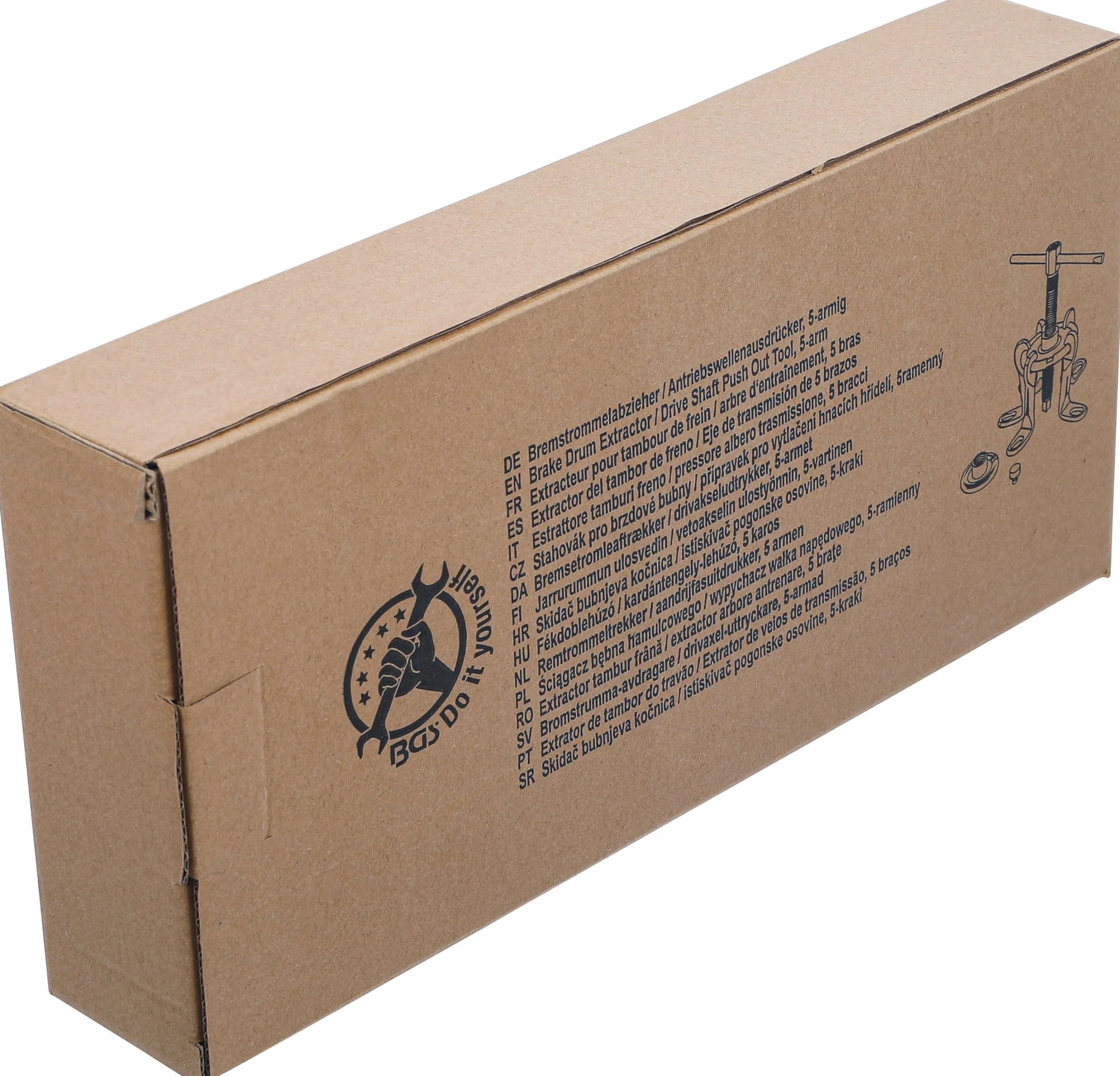 BGS 7682 Estrattore tamburi freno 5 bracci universale