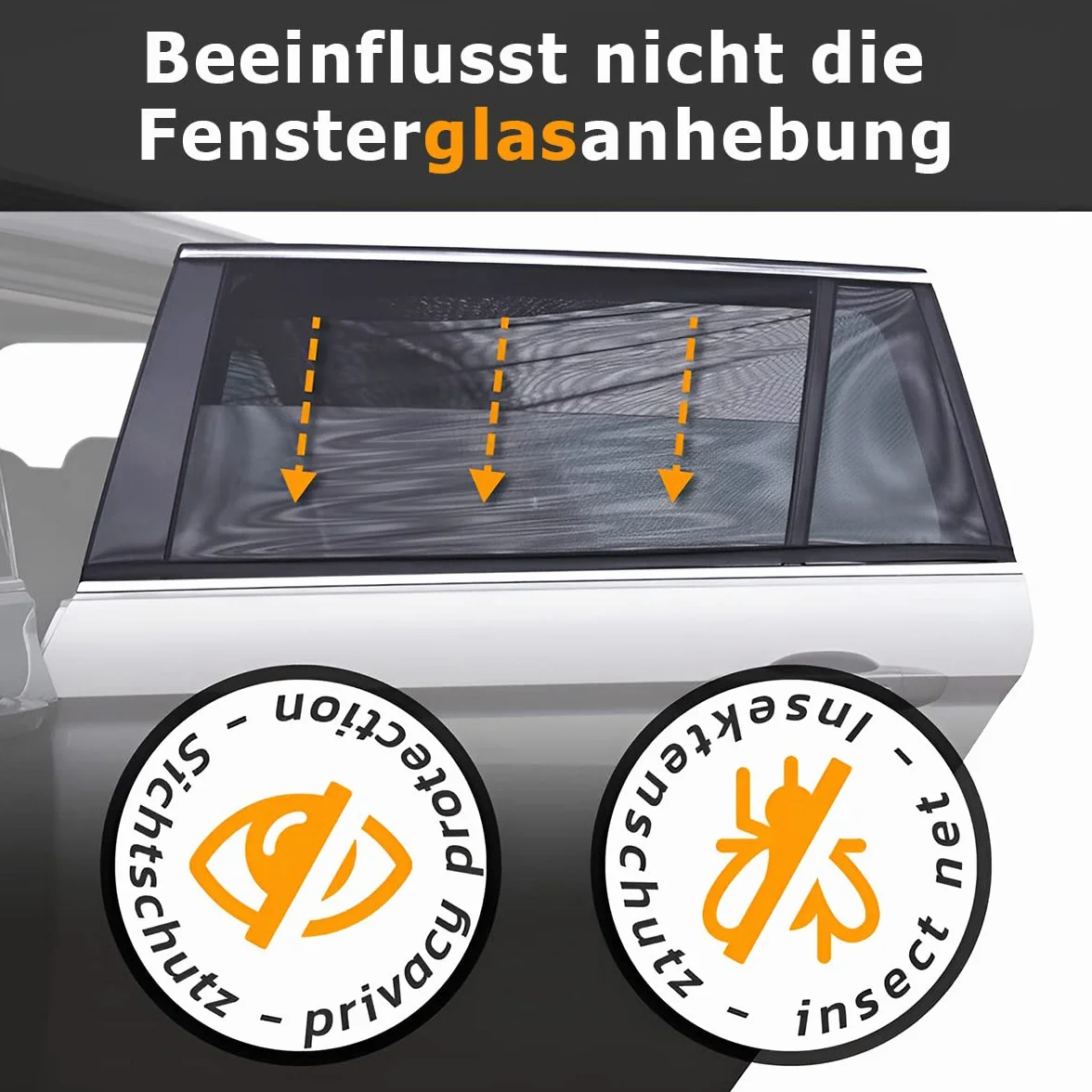 CGEAMDY 2 Pezzi Parasole Auto Bambini, Universali Tendine Parasole Auto Finestrini Laterali, Accessori Auto Block Raggi UV, Adatto Alla Maggior Parte dei Veicoli (Finestrino Anteriore)