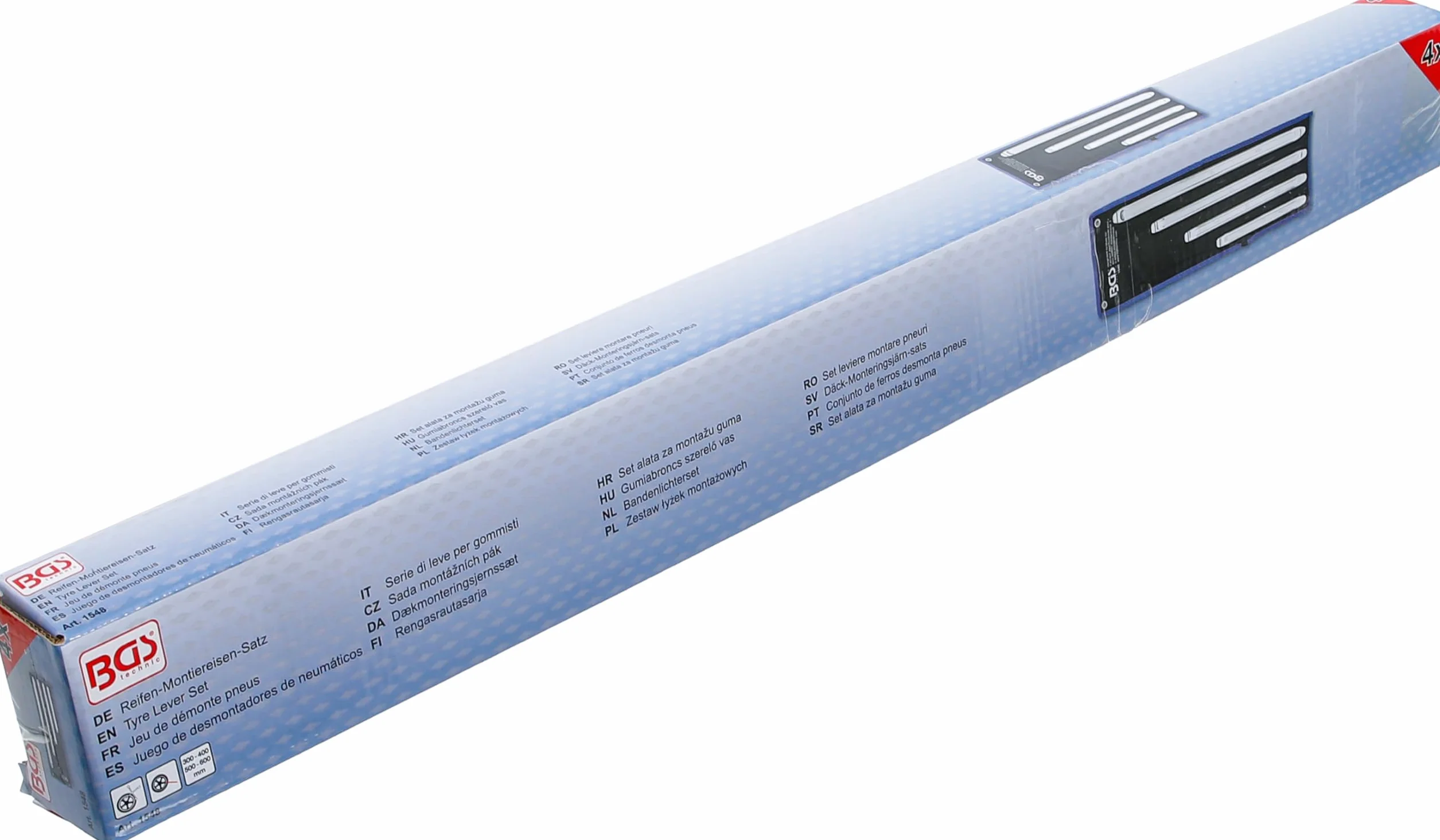 BGS 1548 Serie di leve per gommisti 4 pz. 300-600 mm