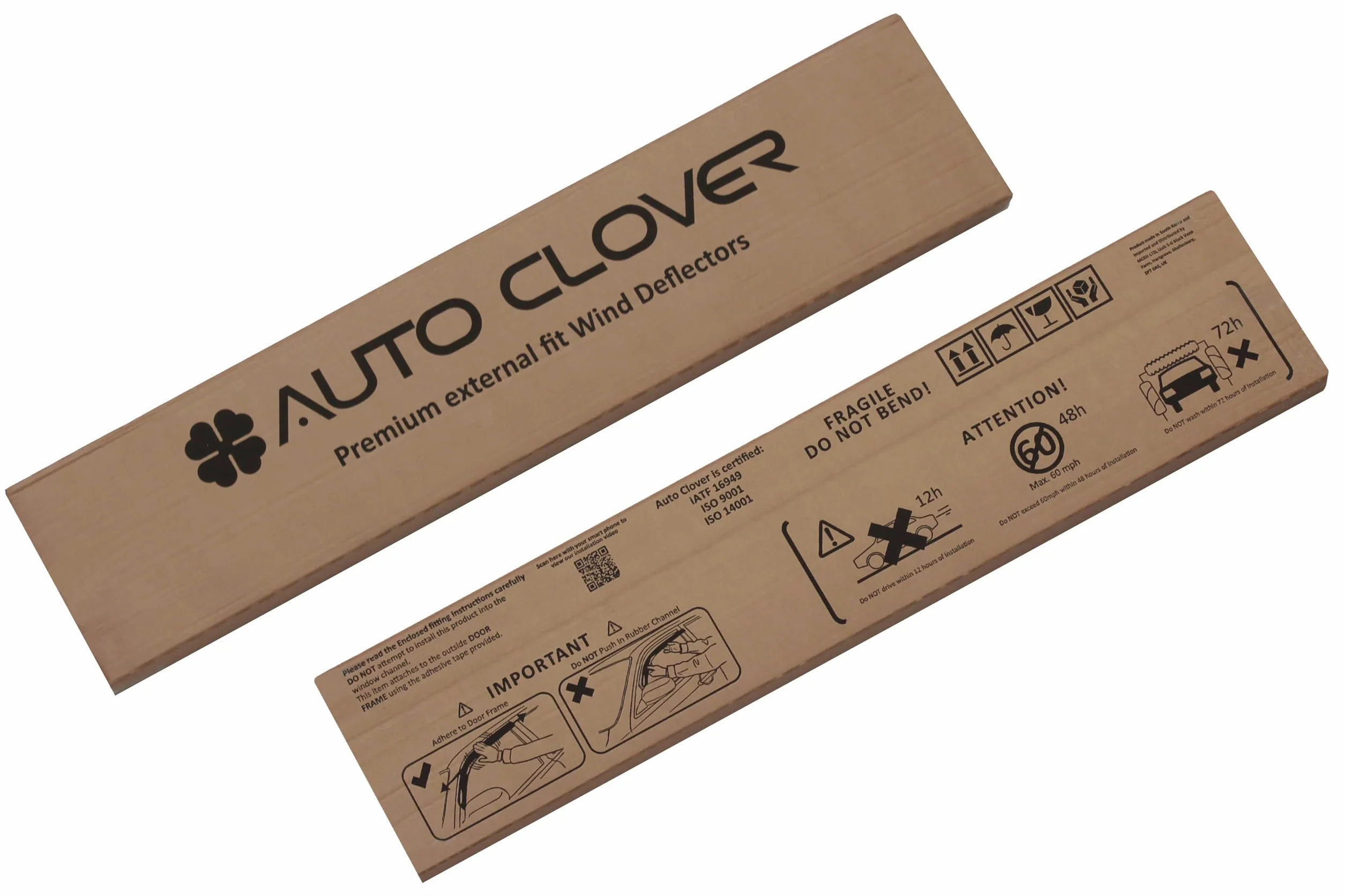 Auto Clover Deflettori d'aria per Toyota Hilux 2016+ Extra/Single Cab (4 pezzi)