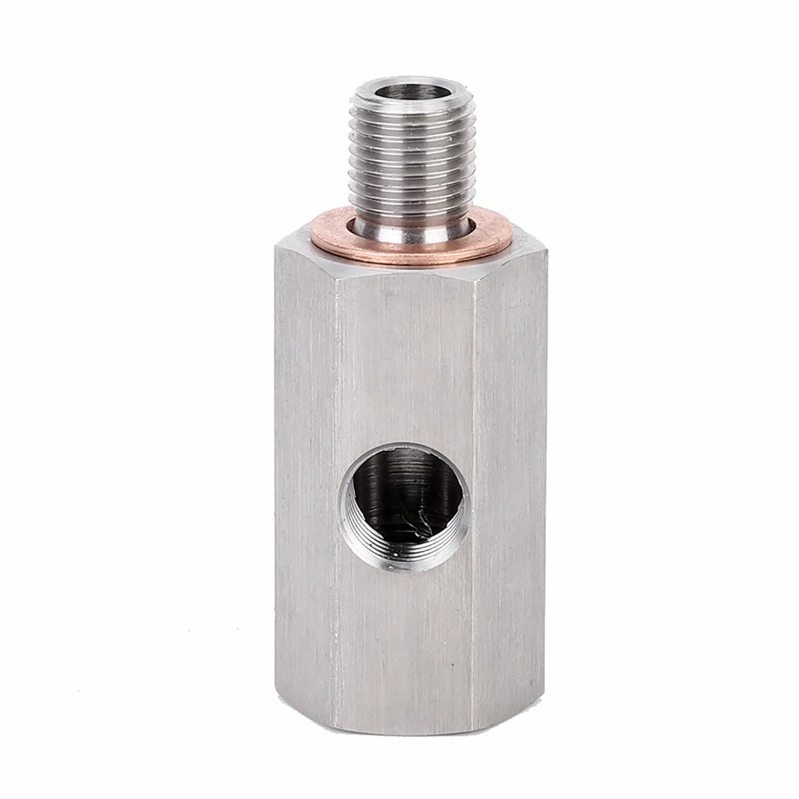 Adattatore Sensore Pressione Olio, Raccordo A T Pressione Olio 1/8" NPT M10x1.0 Adattatore NPT Sensore Olio In Acciaio Inox 304 Per Turbo Alimentazione Olio