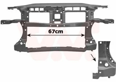 VAN WEZEL 5839678 Pannellatura anteriore Compatibilità con VW Passat Variant 3C5 Passat Sedan 3C2