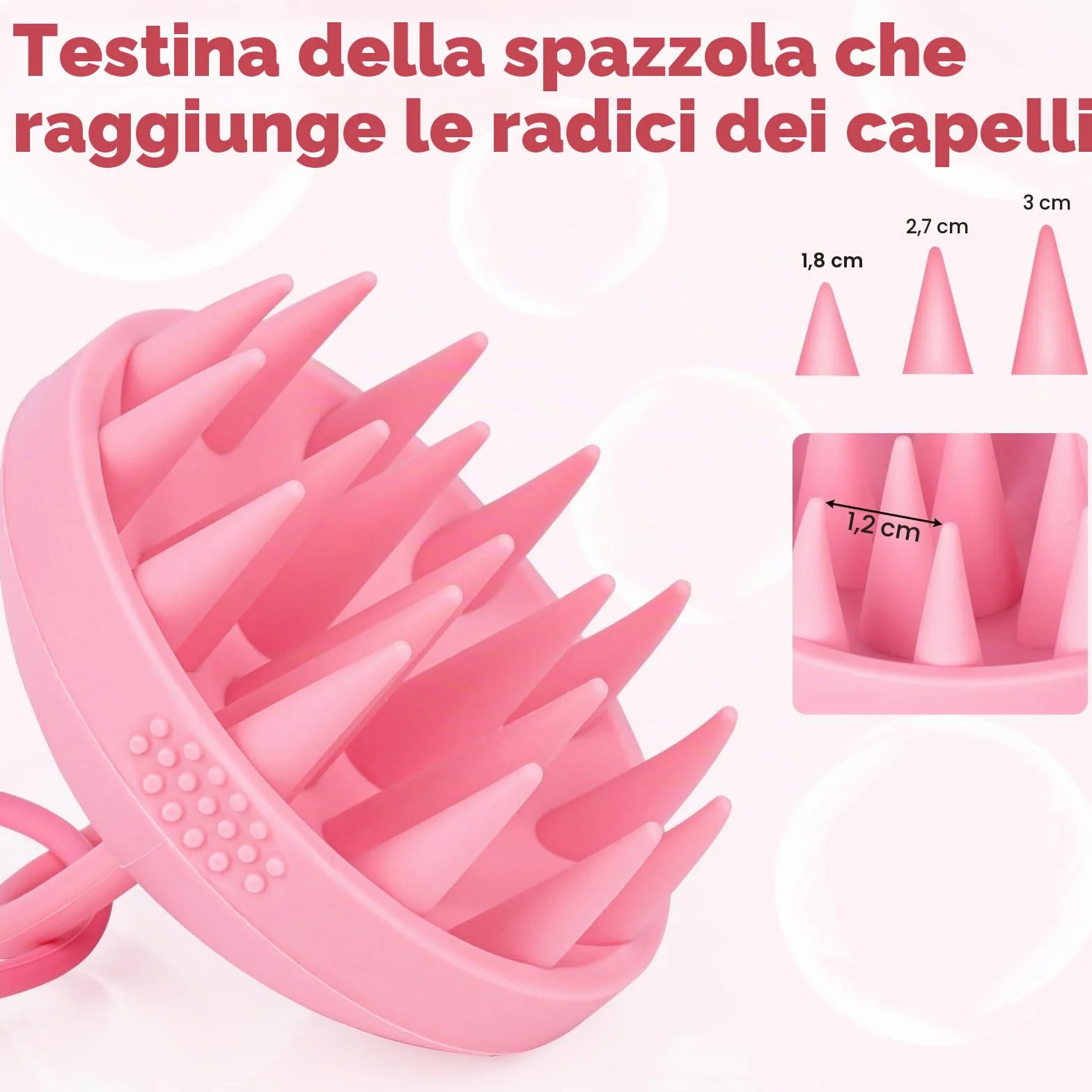Alyvisun Massaggiatore Cuoio Capelluto in Silicone Morbido per Crescita Capelli, Spazzola Shampoo