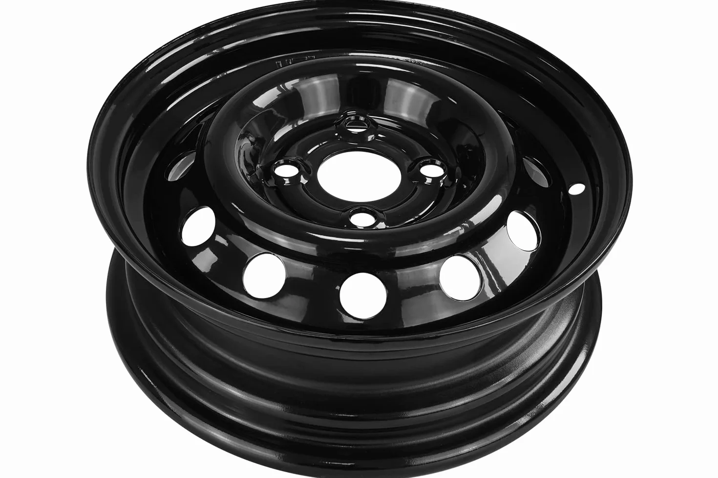 UNITRAILER Cerchio in Acciaio 4Jx13 H2 4x100 ET30 per Rimorchio Leggero, Ruota Rinforzata con Portata Massima di 500 kg per Rimorchi da Giardino e Trasporto Attrezzature