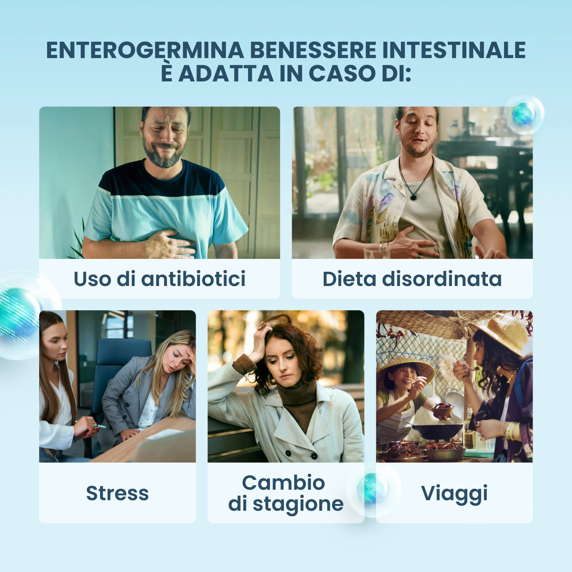 Enterogermina Benessere Intestinale Probiotici Integratori 20 Flaconcini 5 ml