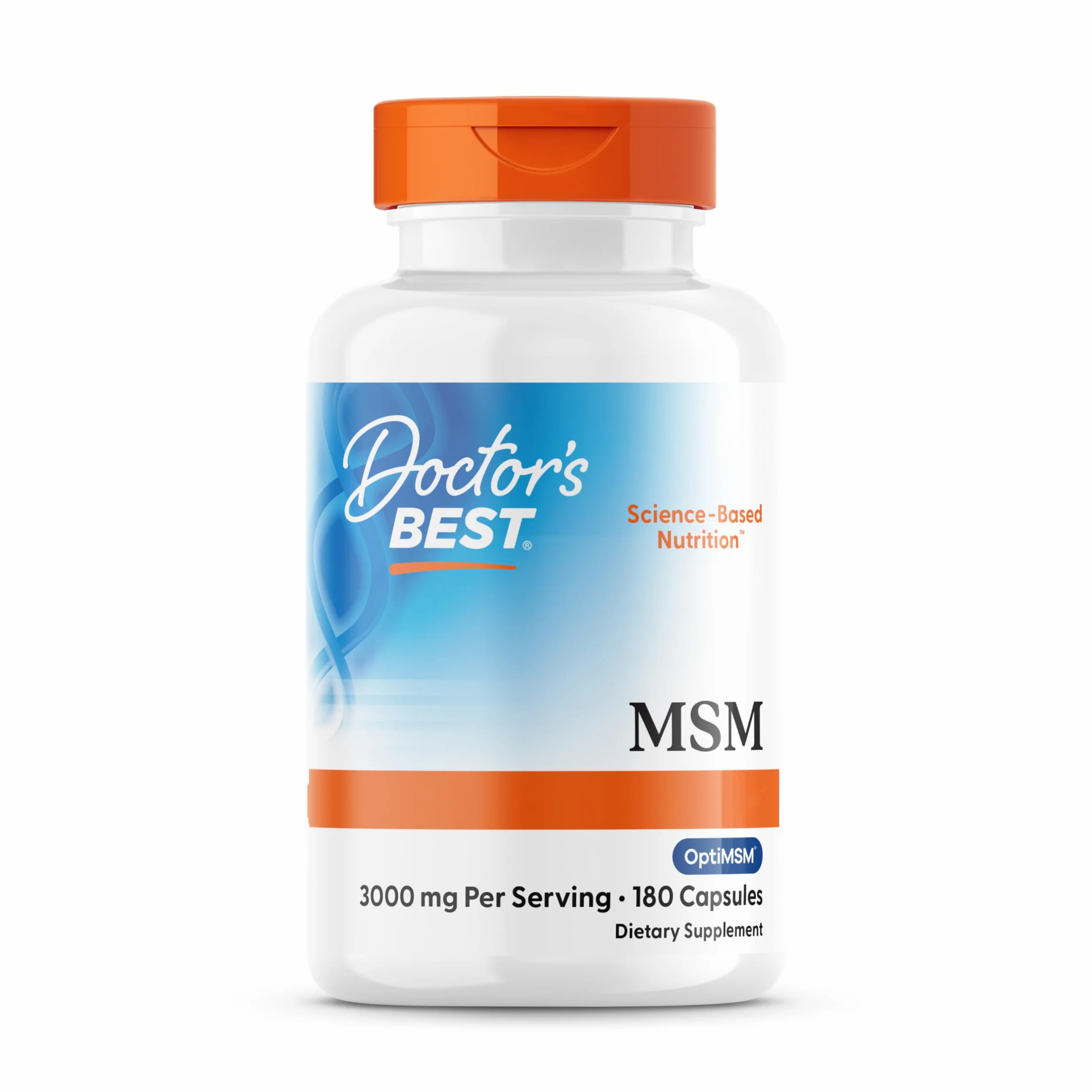 Doctor's Best MSM con OptiMSM 1.000mg 180 Capsule Zolfo Naturale