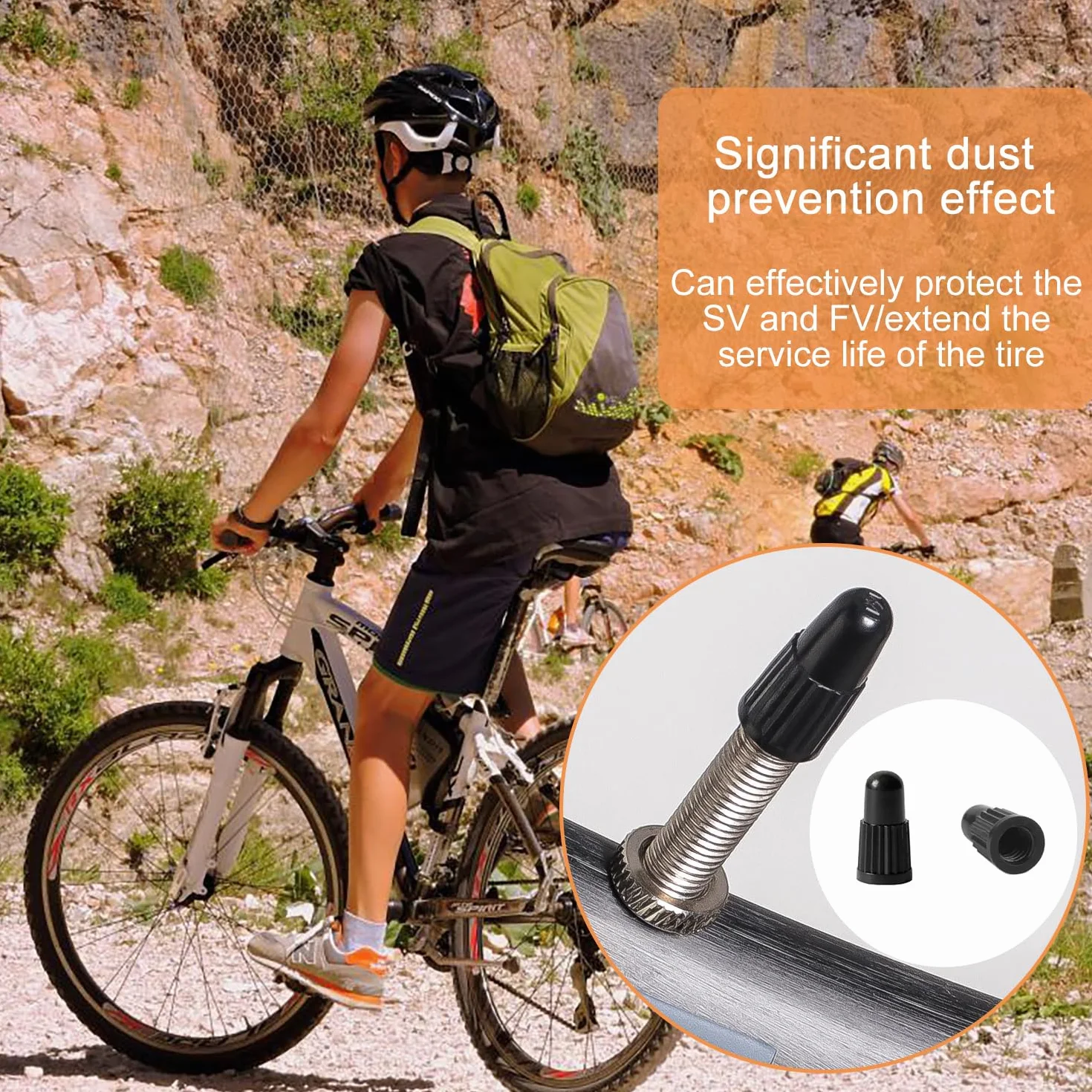 Tappi per Valvole in Alluminio per Bicicletta Francese MTB Corsa Strada