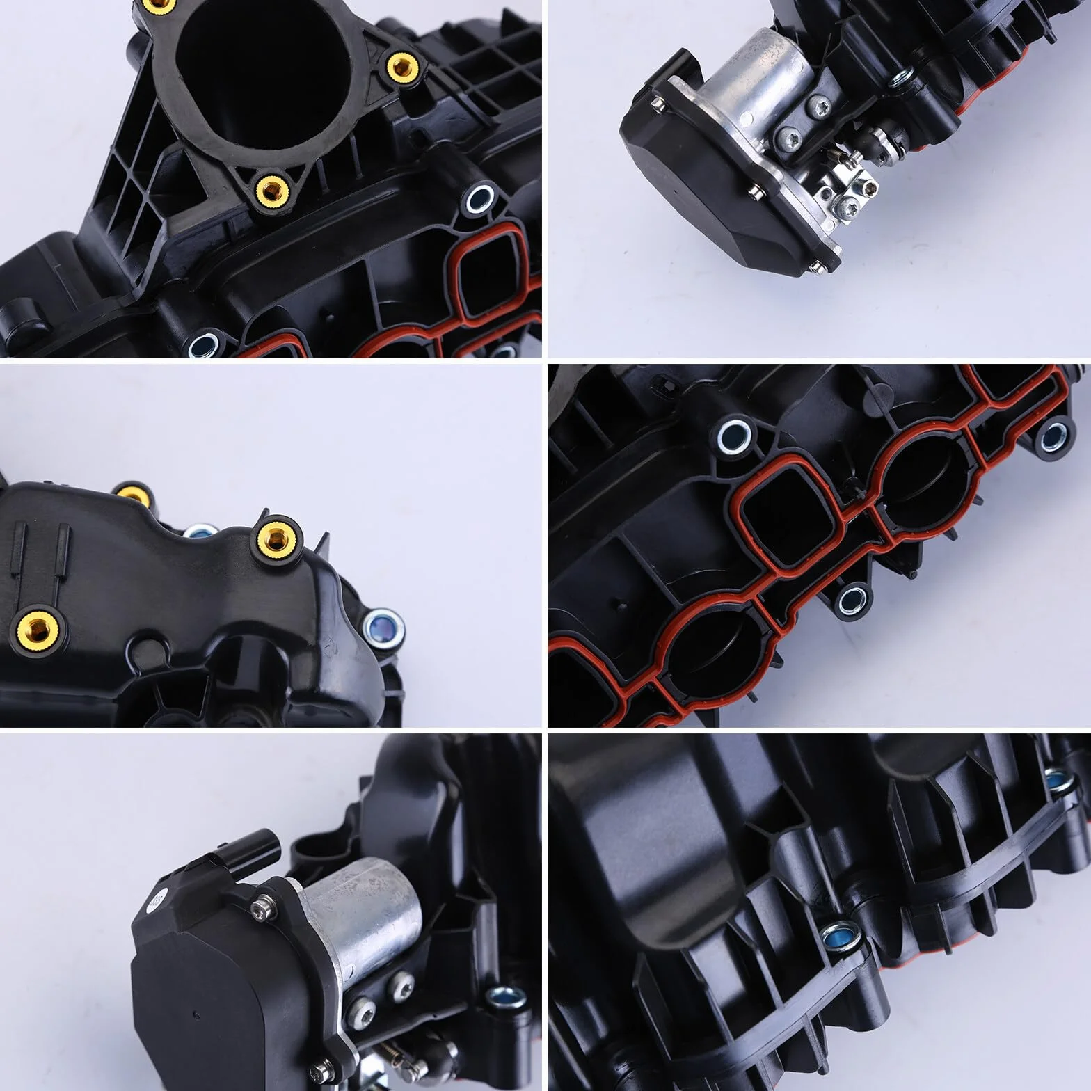 Collettore di aspirazione con guarnizione, 03L129711AG Collettore di aspirazione Modulo di aspirazione compatibile con Audi A3 A4 A5 A6 Q5 Seat Exeo Leon Skoda Octavia Yeti Eos Golf Jetta