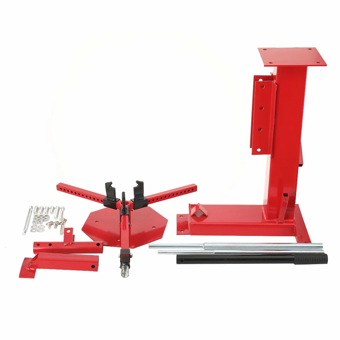 Smontagomme Moto Manuale con Ganasce A Y Regolabili 13 Posizioni, Leva Lunga, Cerchi 4"-17" per Auto Moto Quad