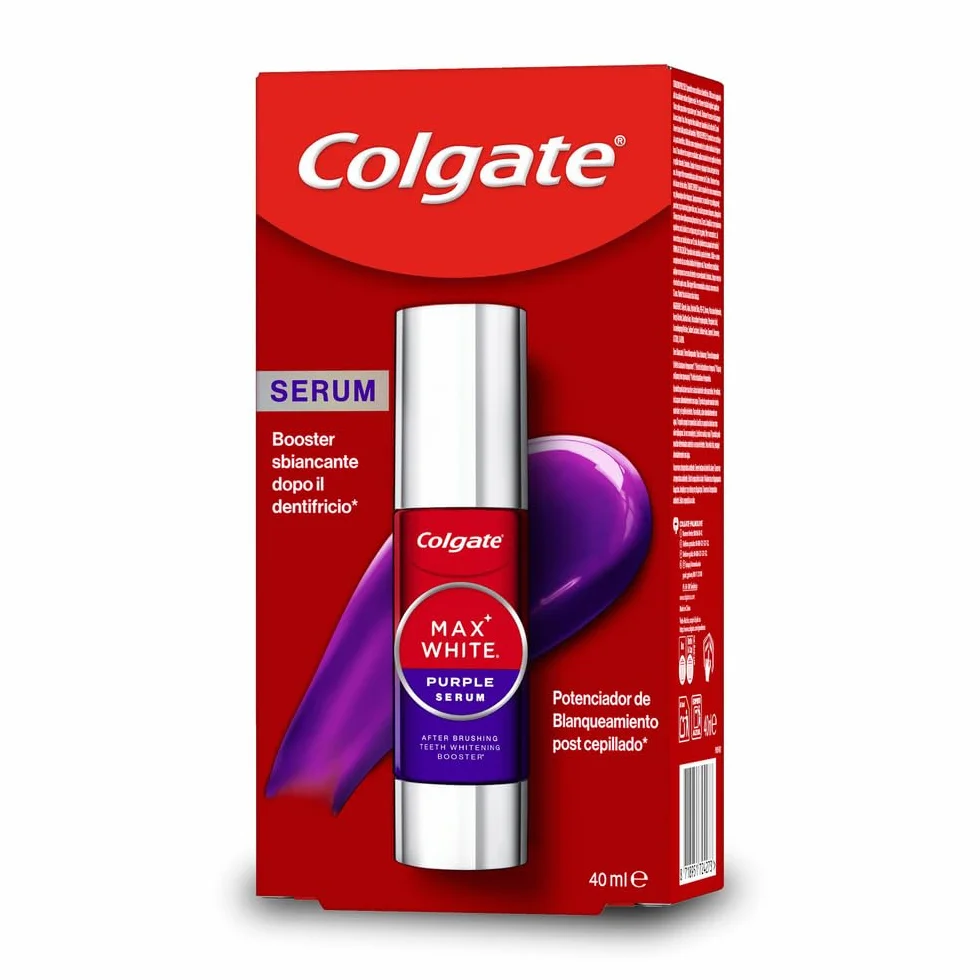 Colgate Max White Purple Serum 40ml Booster Sbiancante Denti Istantaneo