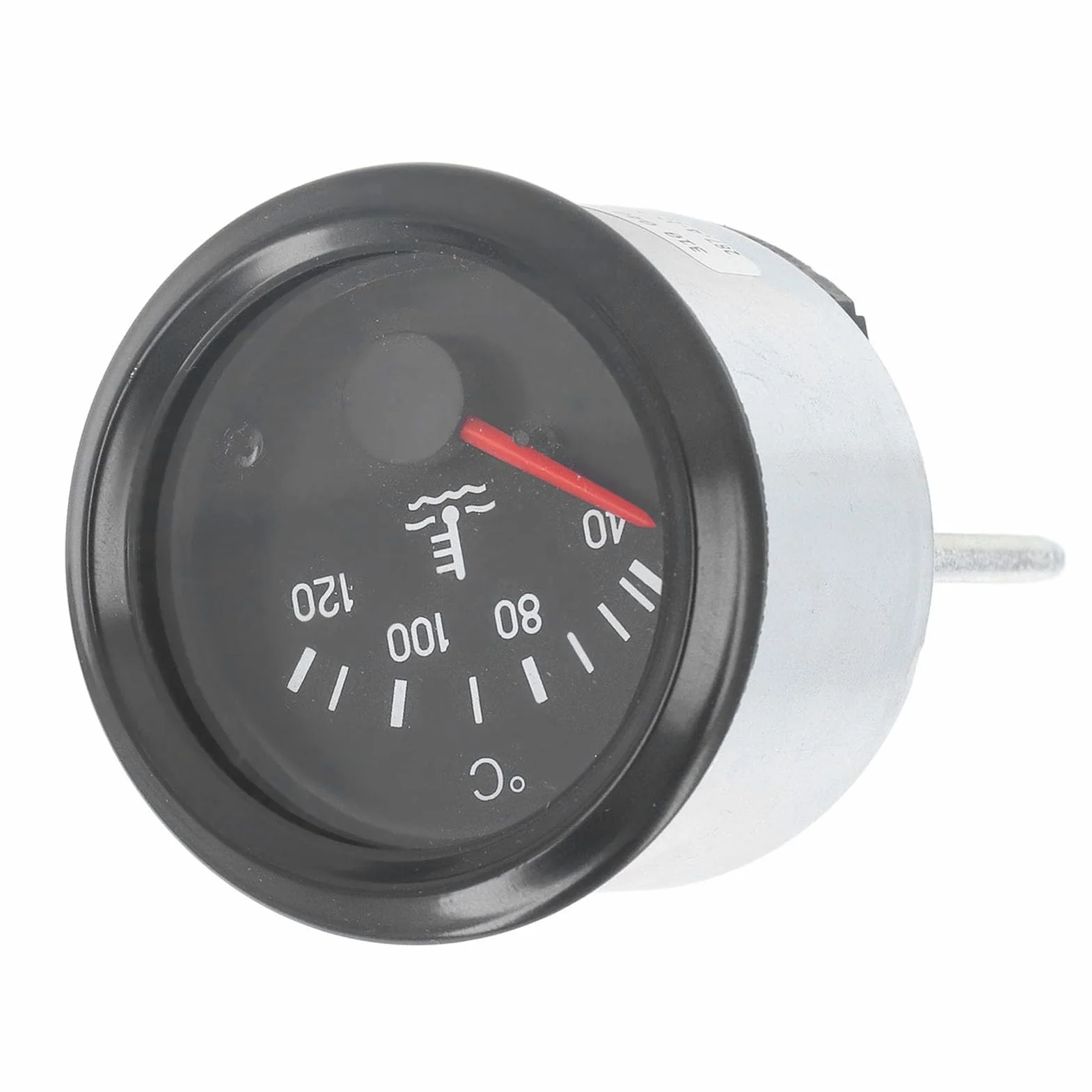 Termometro della Temperatura 'acqua, Operazione Stabile in Lega di Alluminio Easy Installazione Calibro Temperatura 'acqua 40-120 ℃ Copertina Trasparente per Veicoli (12V （310-030-002）) (24V