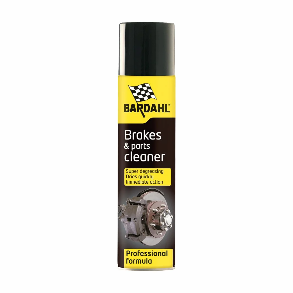 Bardahl - Detergente Freni, Pulizia Impianto Frenante Tamburo o Disco, Pulitore per Freni in Spray, Contribuisce a Ridurre l’eventuale Rumore dei Freni, 600ml