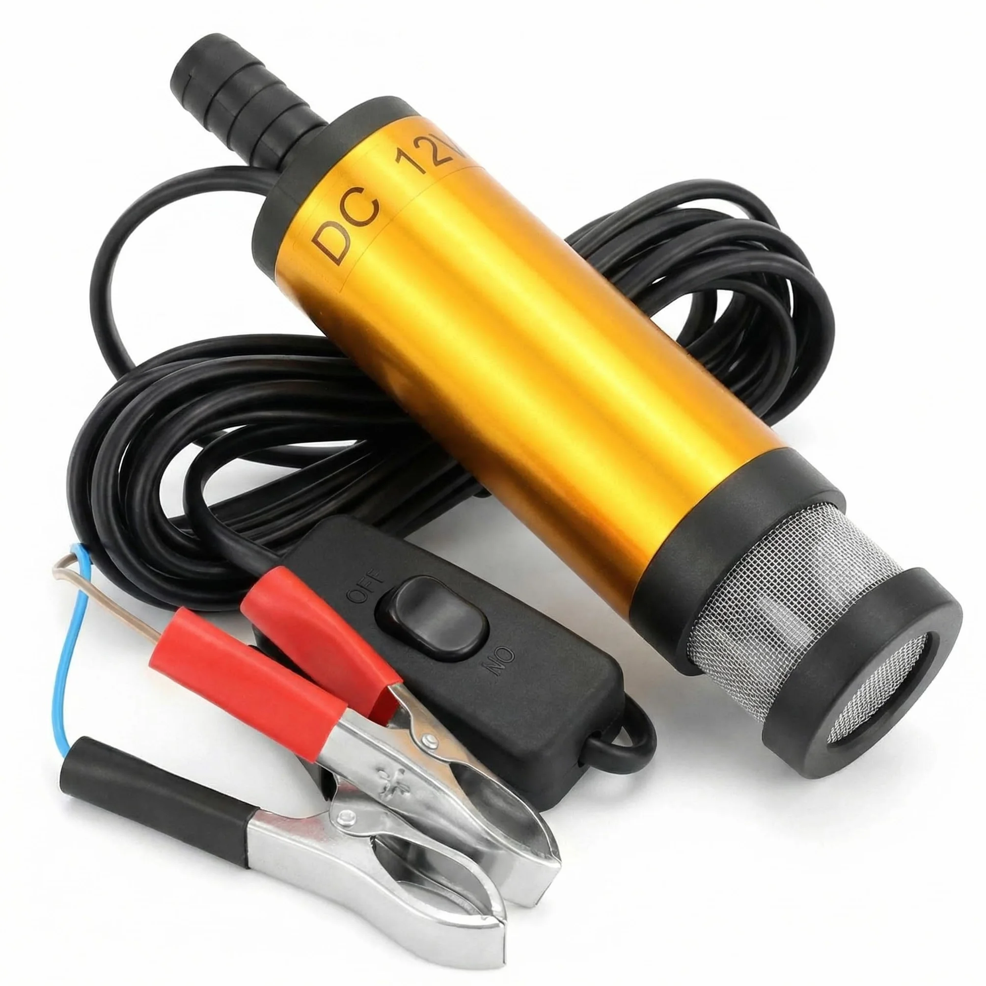 Pompa acqua 12V 38MM acciaio inossidabile cavo 3M per diesel cherosene