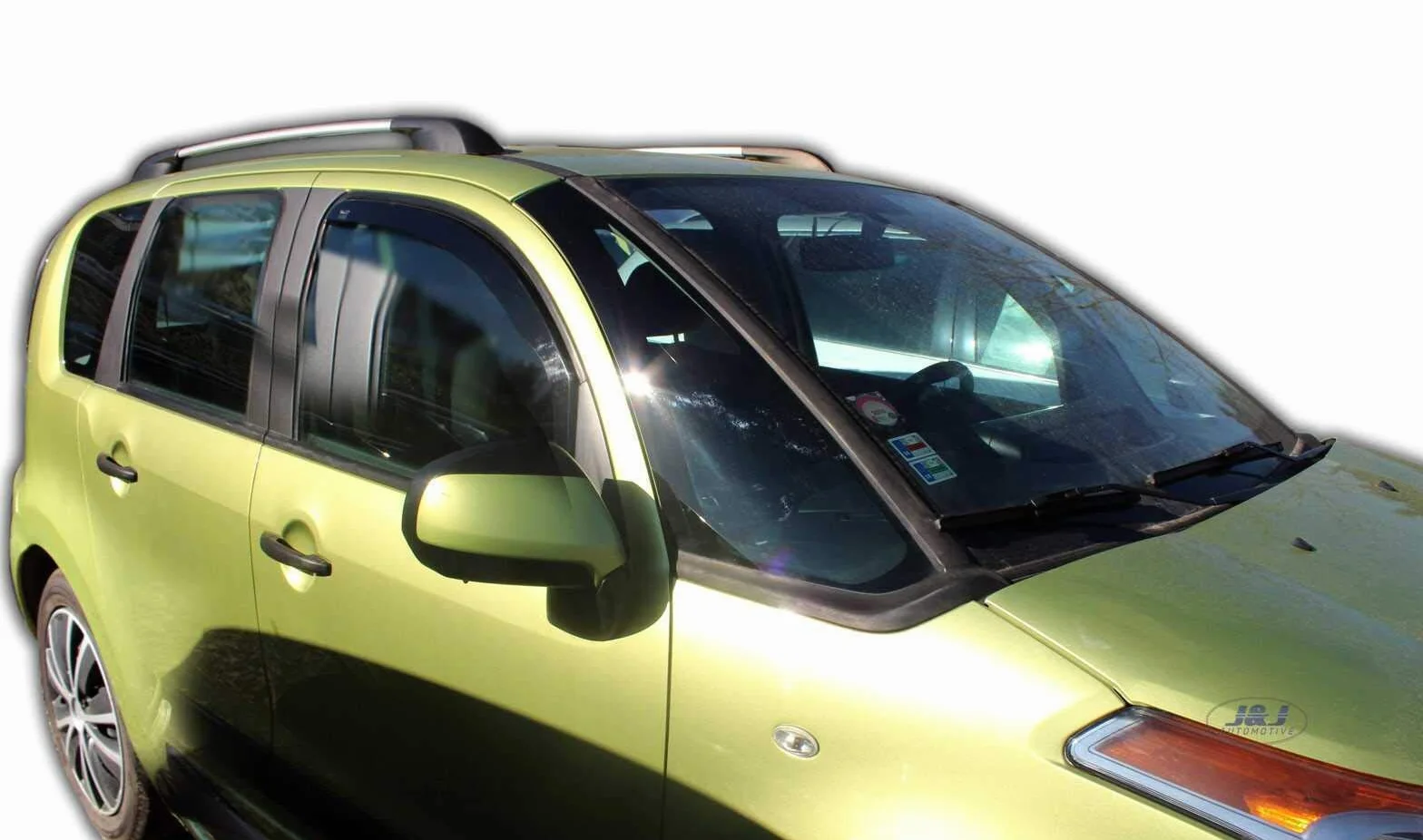 Deflettori d'Aria per Citroen C3 Picasso 2008-2017, Set da 2 Pezzi, Nero Fumé Oscurato