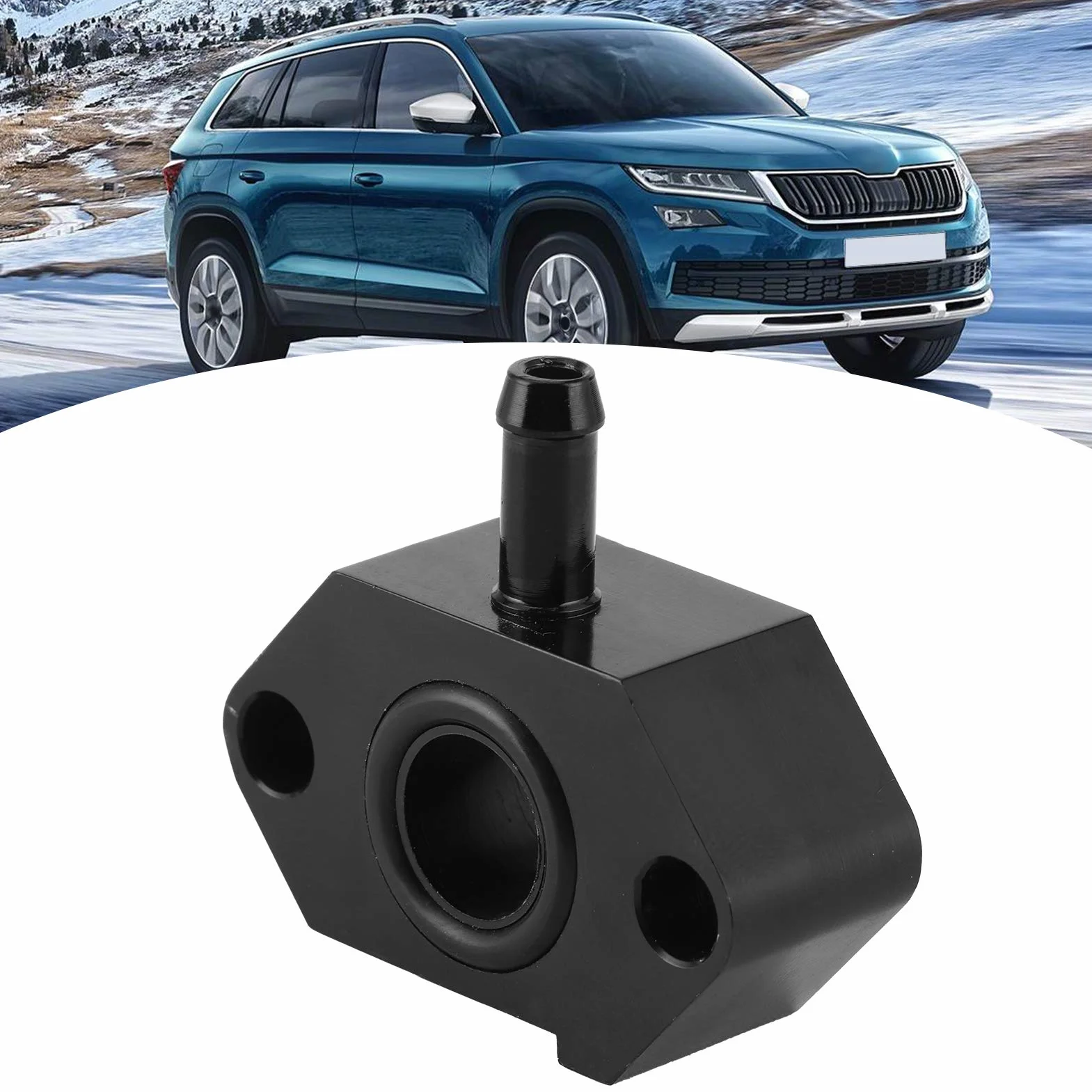 Boost Gauge Sensor Adapter, Auto Turbo Boost Tap Adattatore per sensore di vuoto in alluminio adatto per TFSI 1.2T / 1.4T 1.6 1.9 2.0 TDI