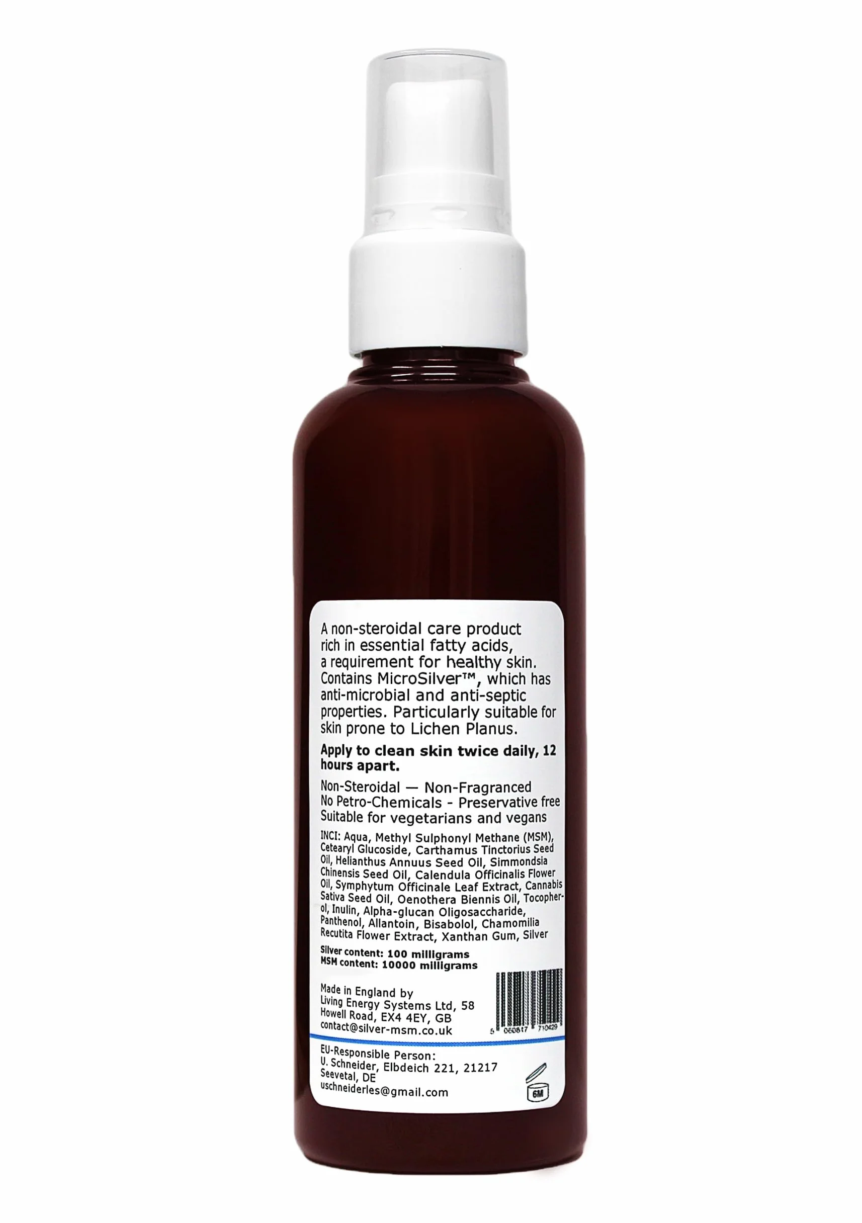 Argento-MSM Crema Lichen Planus non profumata 100 ml