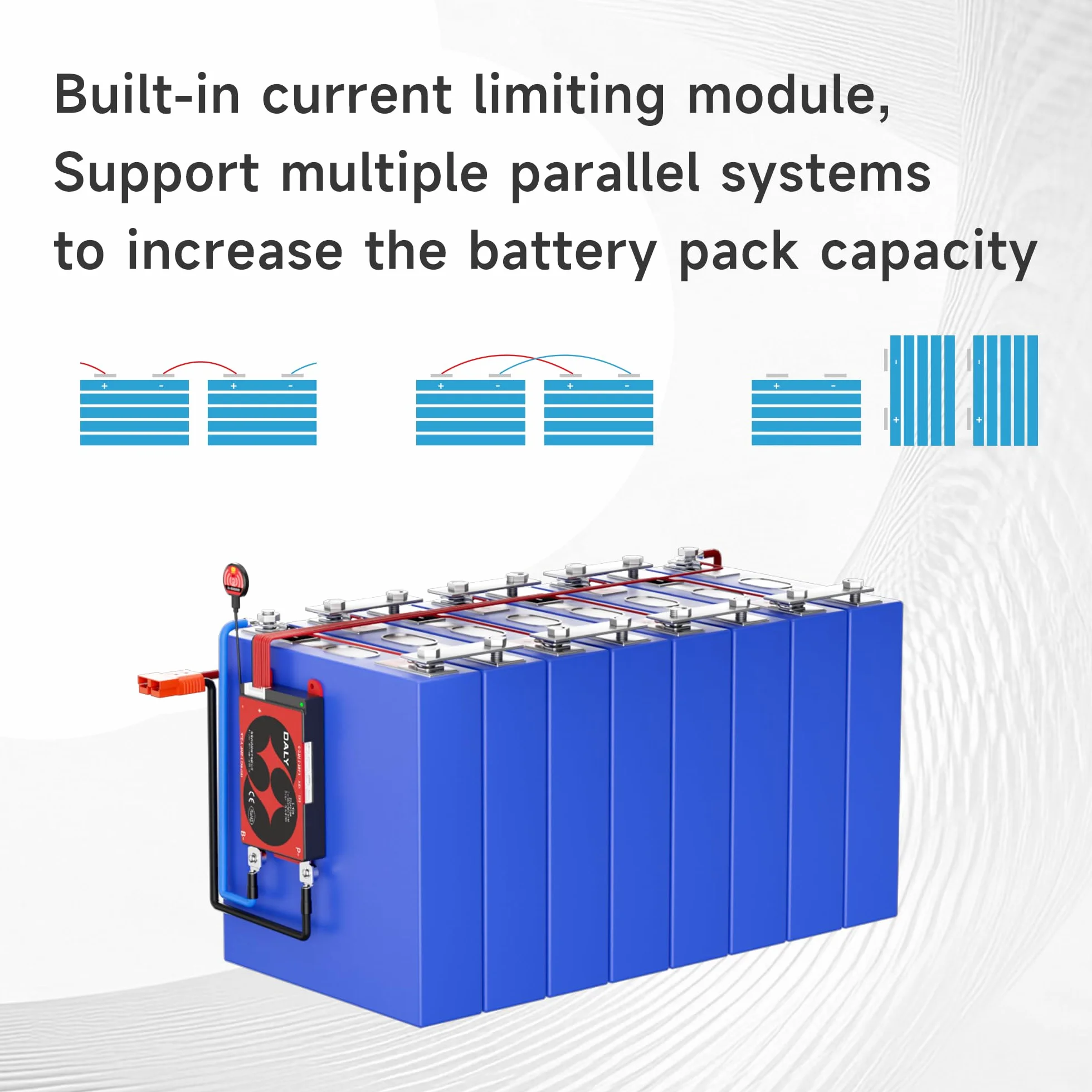 DALY BMS 12V 4S 200A Balance BMS con bilanciamento attivo delle celle 1A Bluetooth per pacco batteria LiFePO4