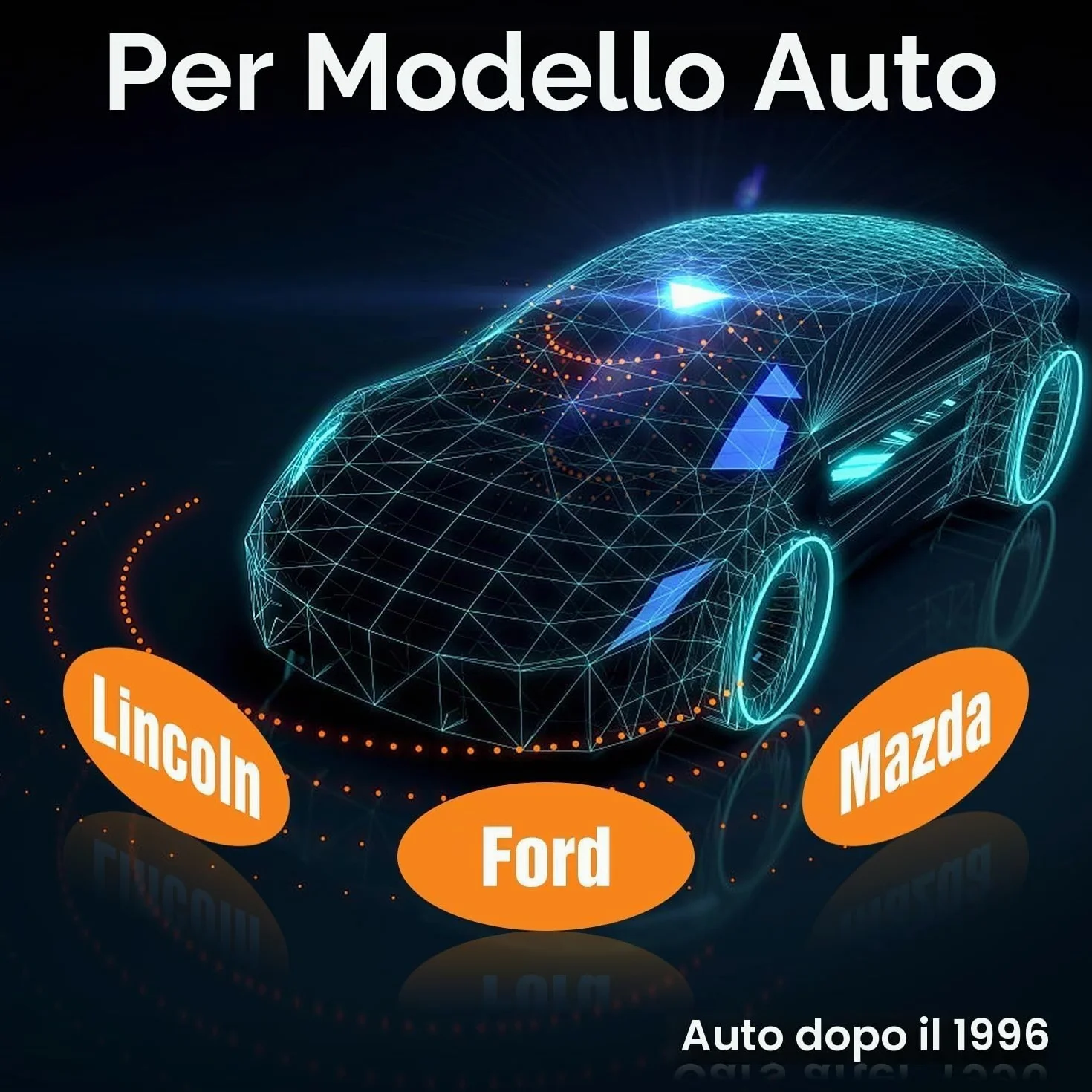 ELMconfig OBD2 Scanner USB Adattatore MS-CAN HS-CAN Diagnostico Professionale per Ford Mazda