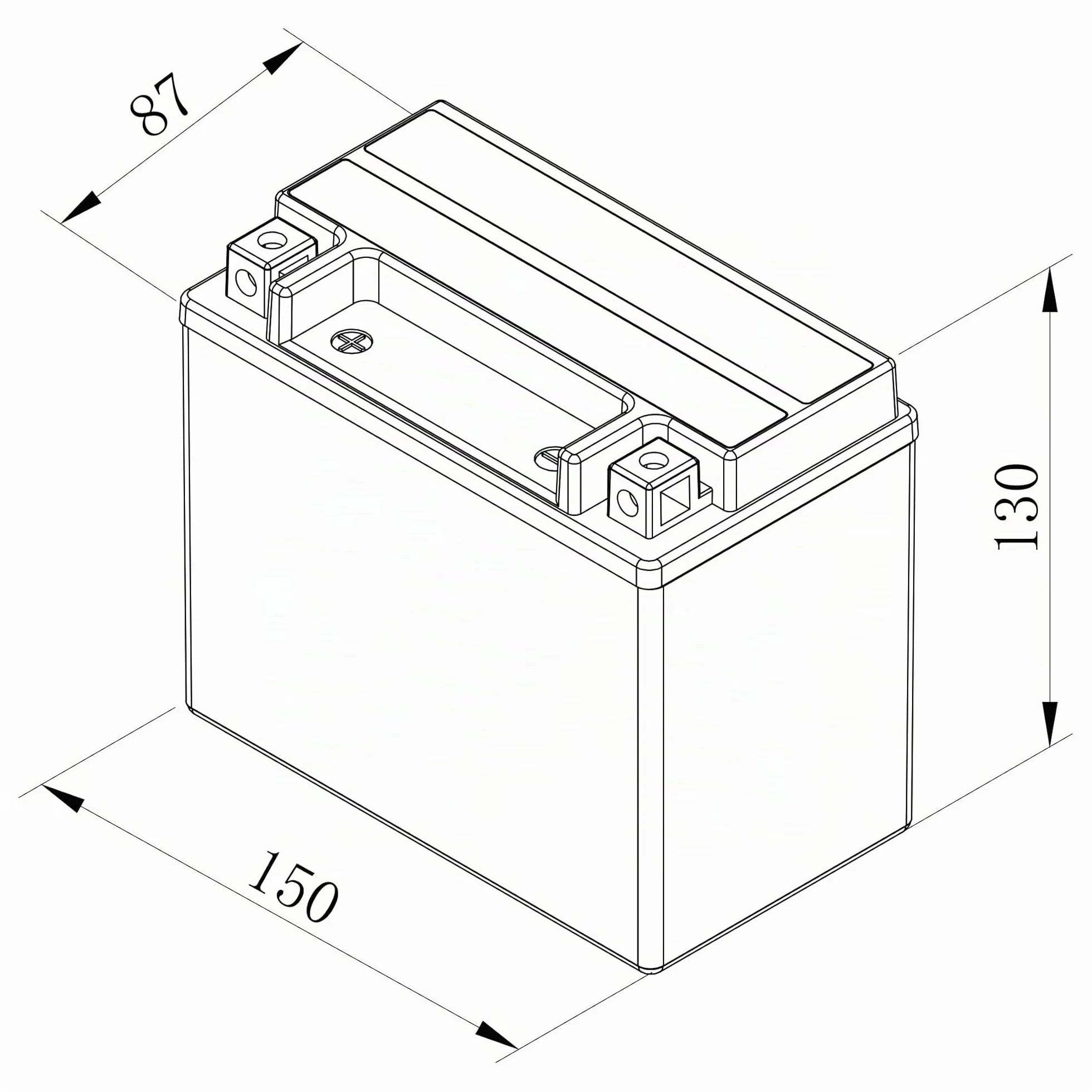 Bosch Batteria AGM Motocicli 12V 180A 10Ah Compatibile M6014 BTX12-BS BTX12