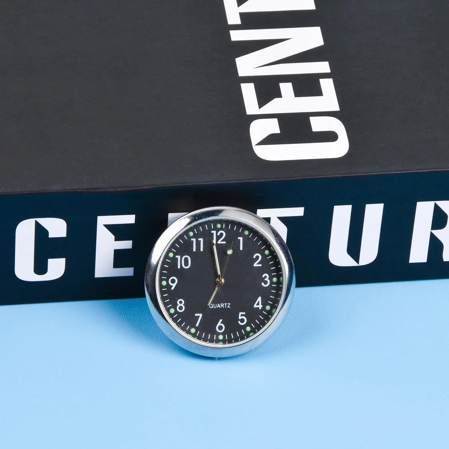 Orologio da Cruscotto per Auto Luminoso Quarzo Nero