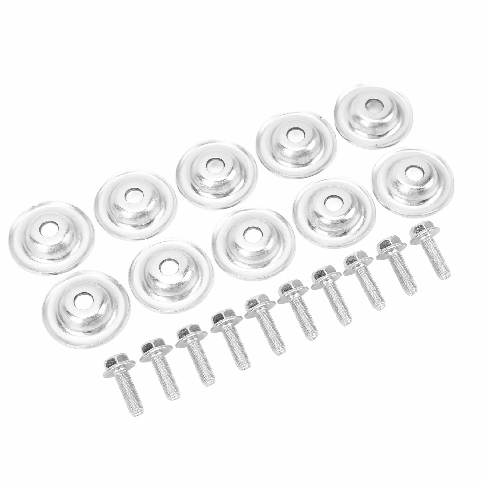 Set da 20 Pezzi Set di Rondelle e Bulloni per Piastra Paramotore UTV 7556065 Sostituzione in Metallo Robusto per Polaris RZR 570 800 900