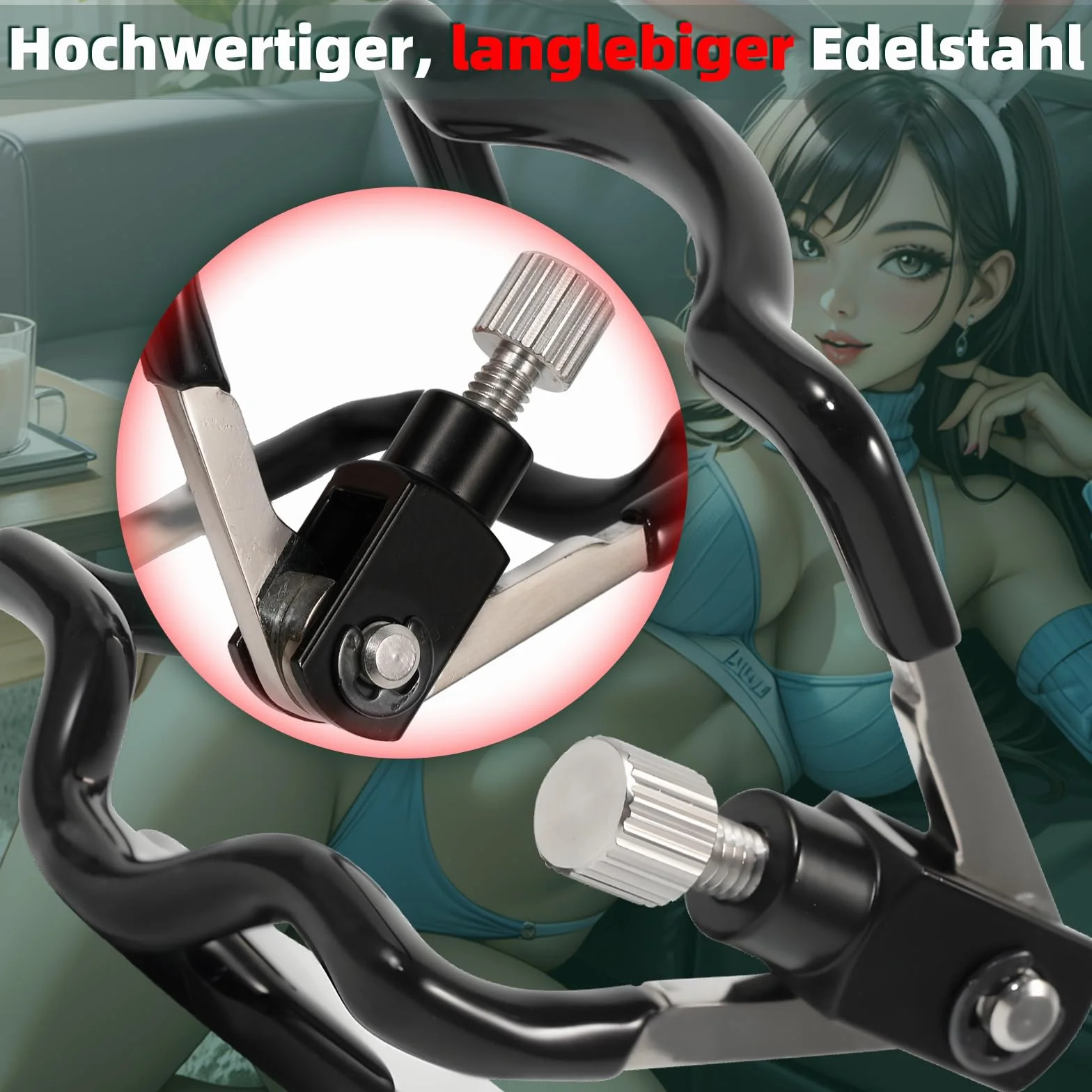 Bavaglio Bocca Regolabile in Acciaio Inox BDSM Divaricatore Giochi Bondage